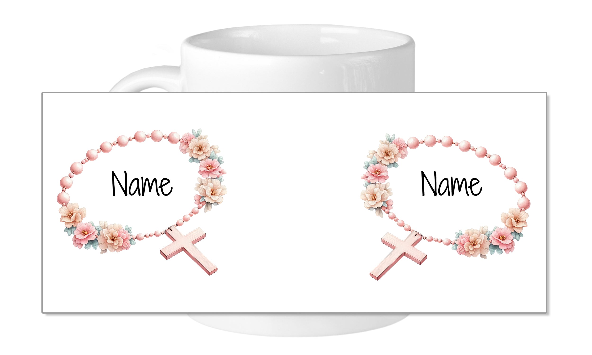Tasse mit Rosenkranz-Motiv - Für besondere Momente