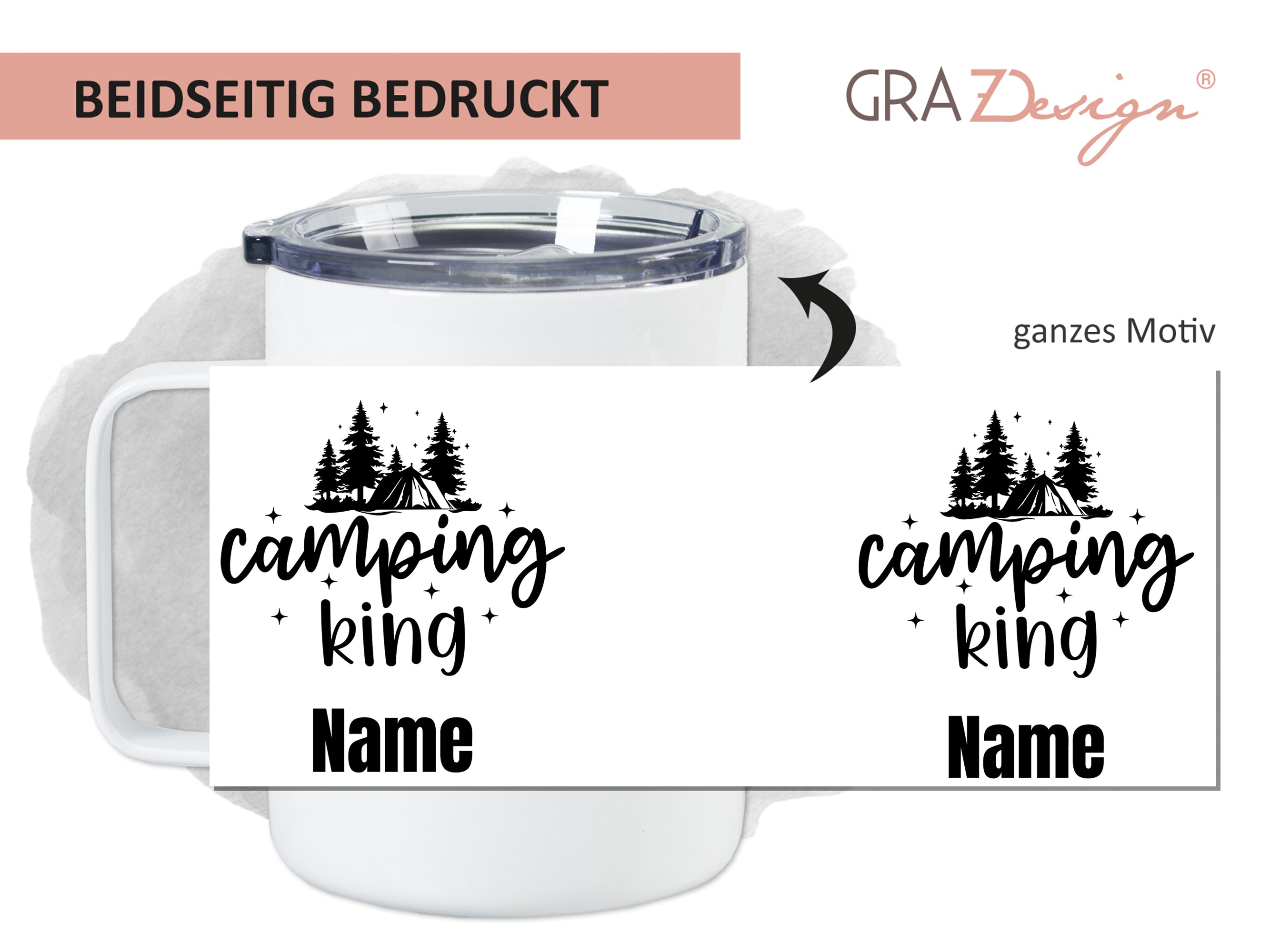 Wanderbecher Camping King - Dein Abenteuer wartet