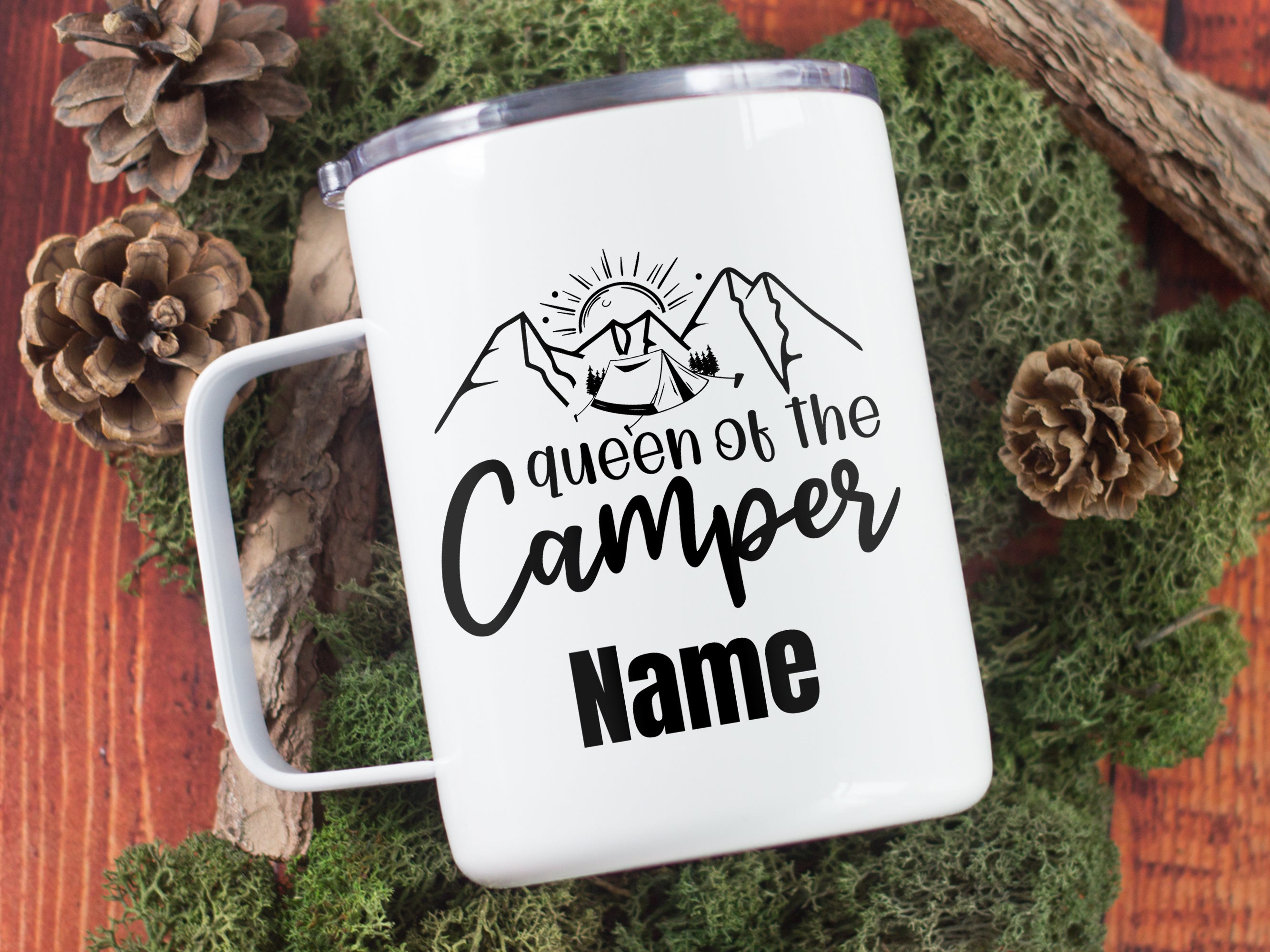 Wanderbecher Queen of the Camper - Für Abenteuerlustige