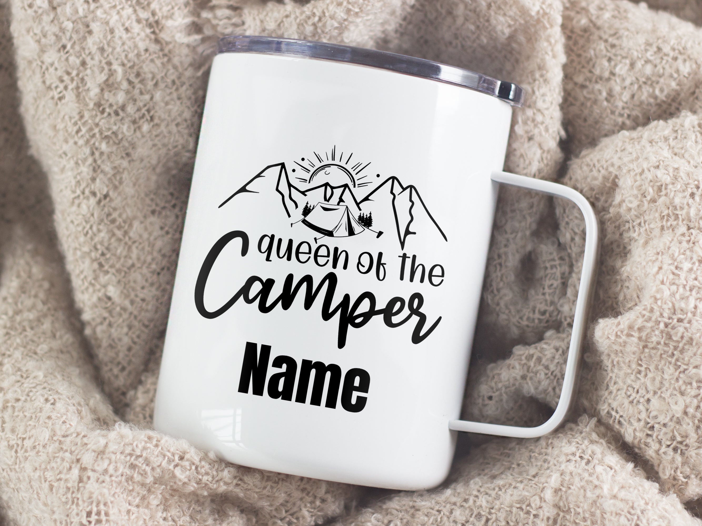 Wanderbecher Queen of the Camper - Für Abenteuerlustige