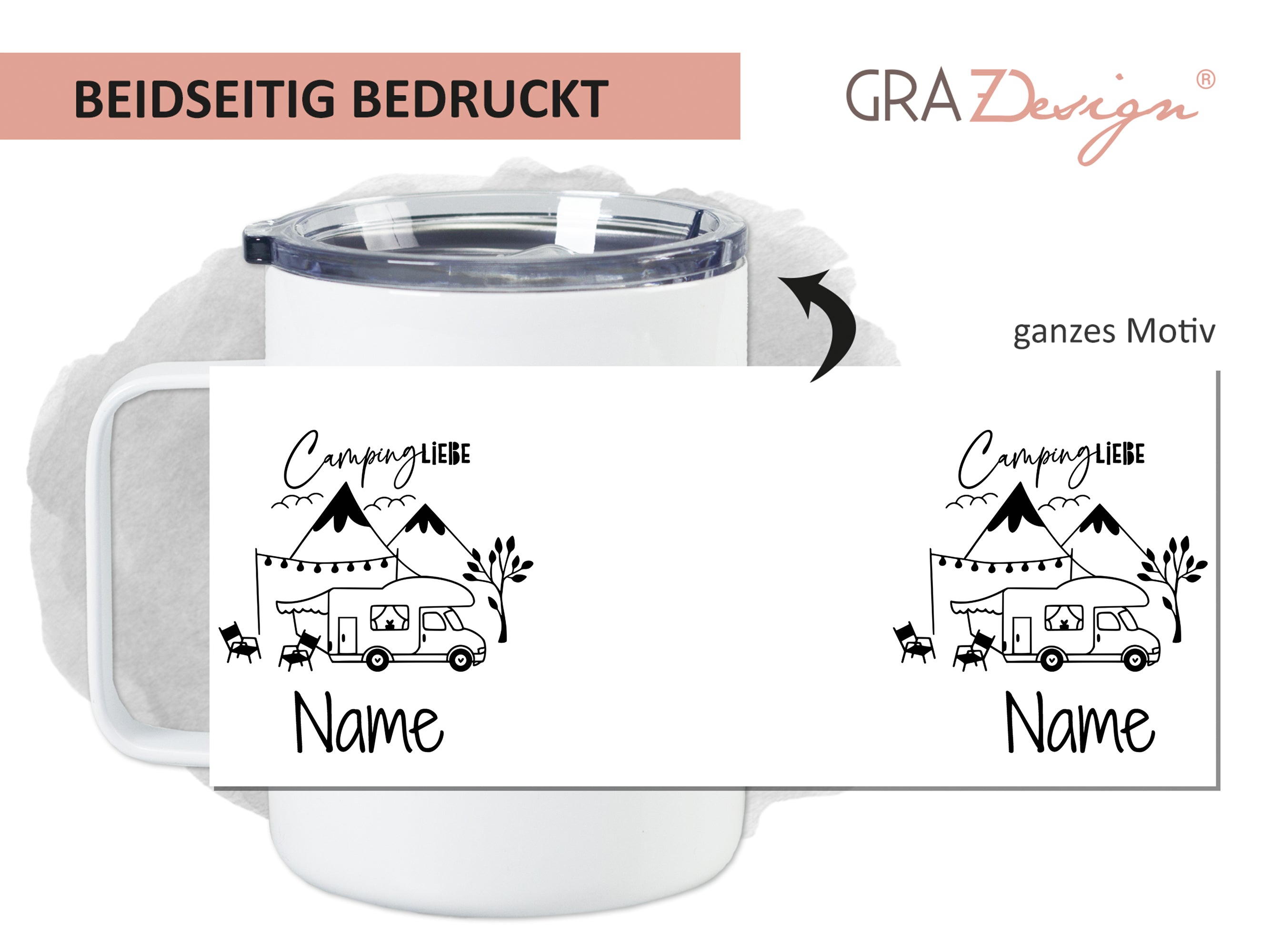 Wanderbecher Campingliebe - Für unvergessliche Abenteuer