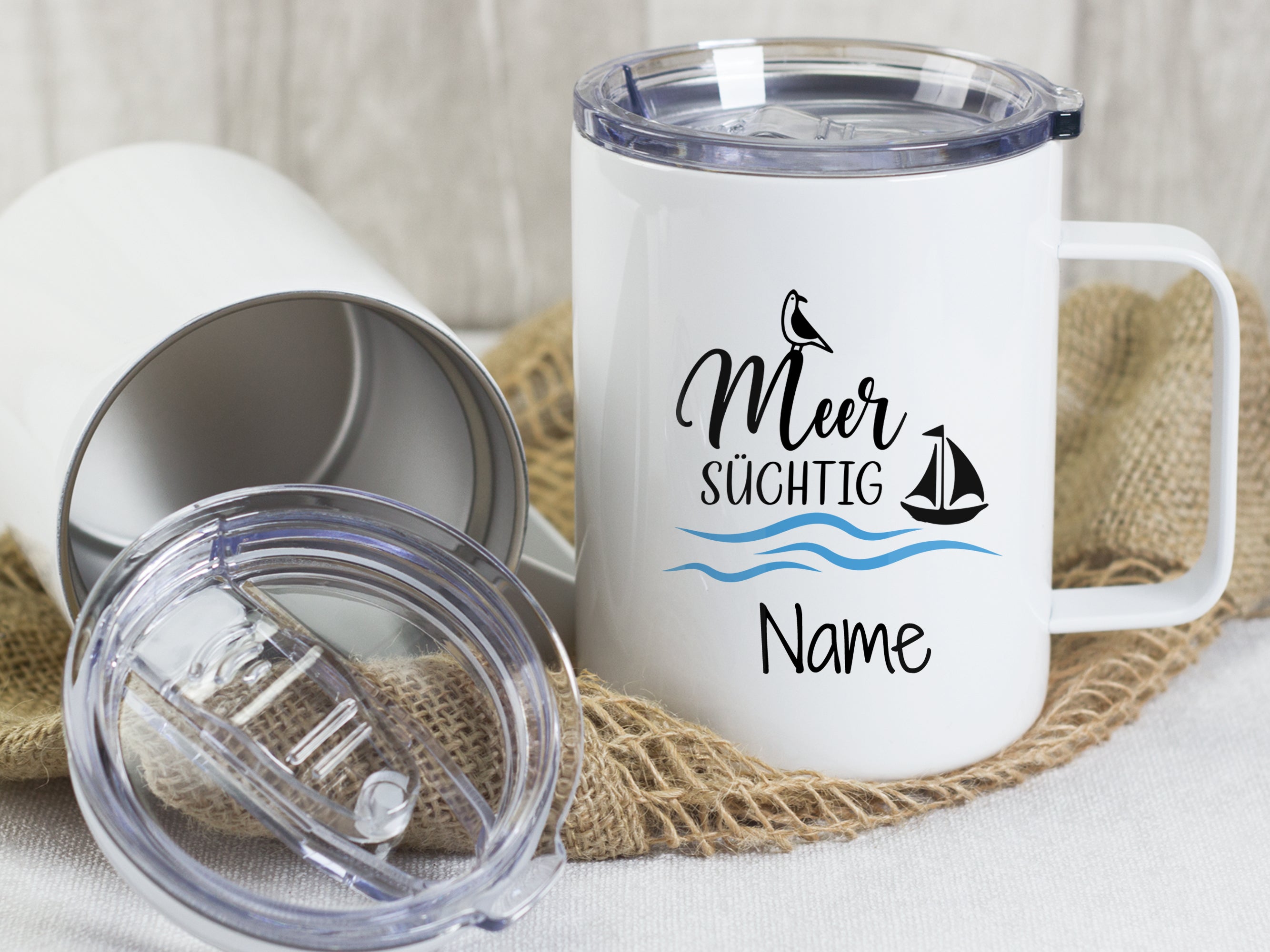 Wanderbecher Meer Süchtig - Für unvergessliche Abenteuer