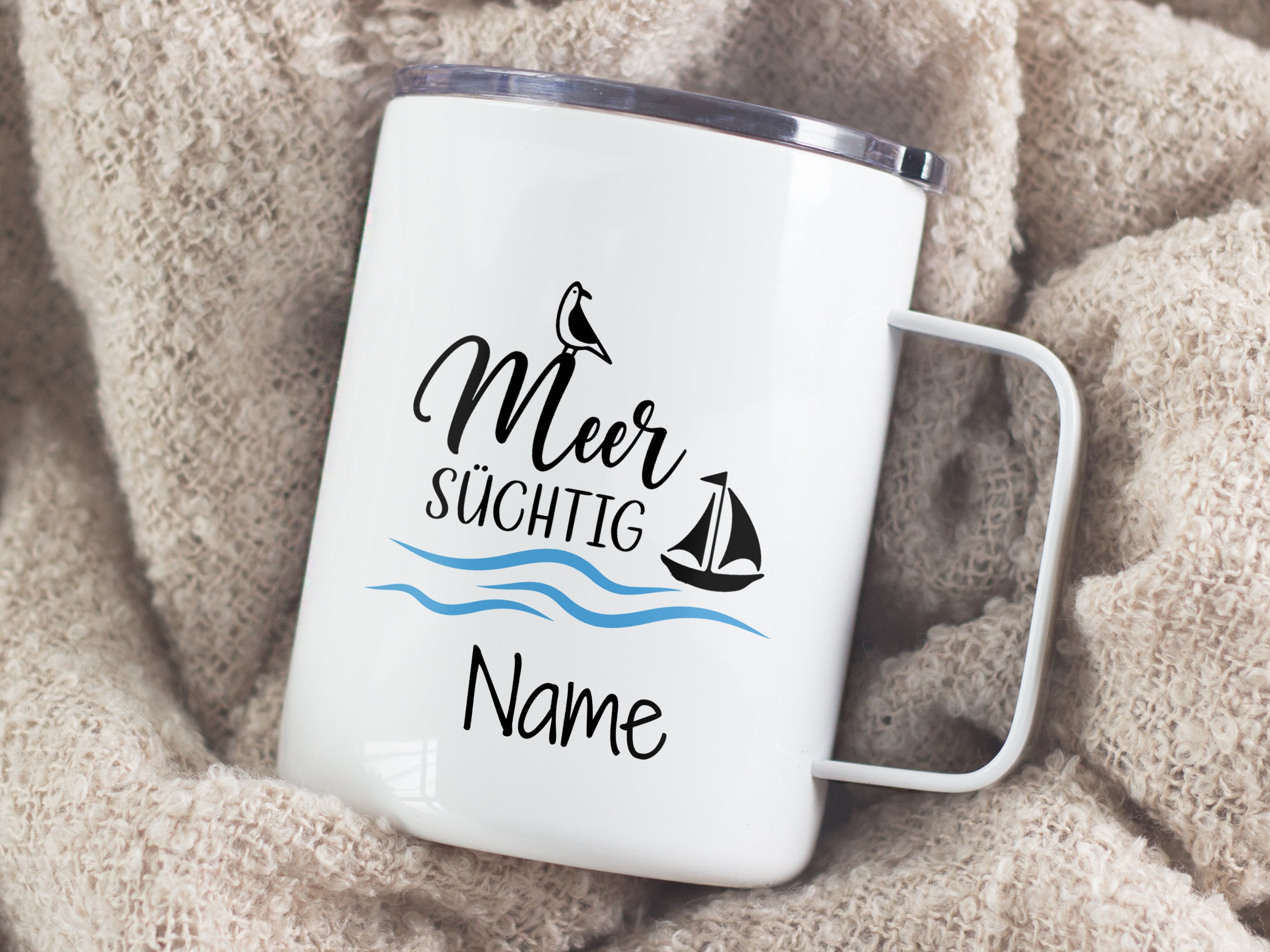 Wanderbecher Meer Süchtig - Für unvergessliche Abenteuer