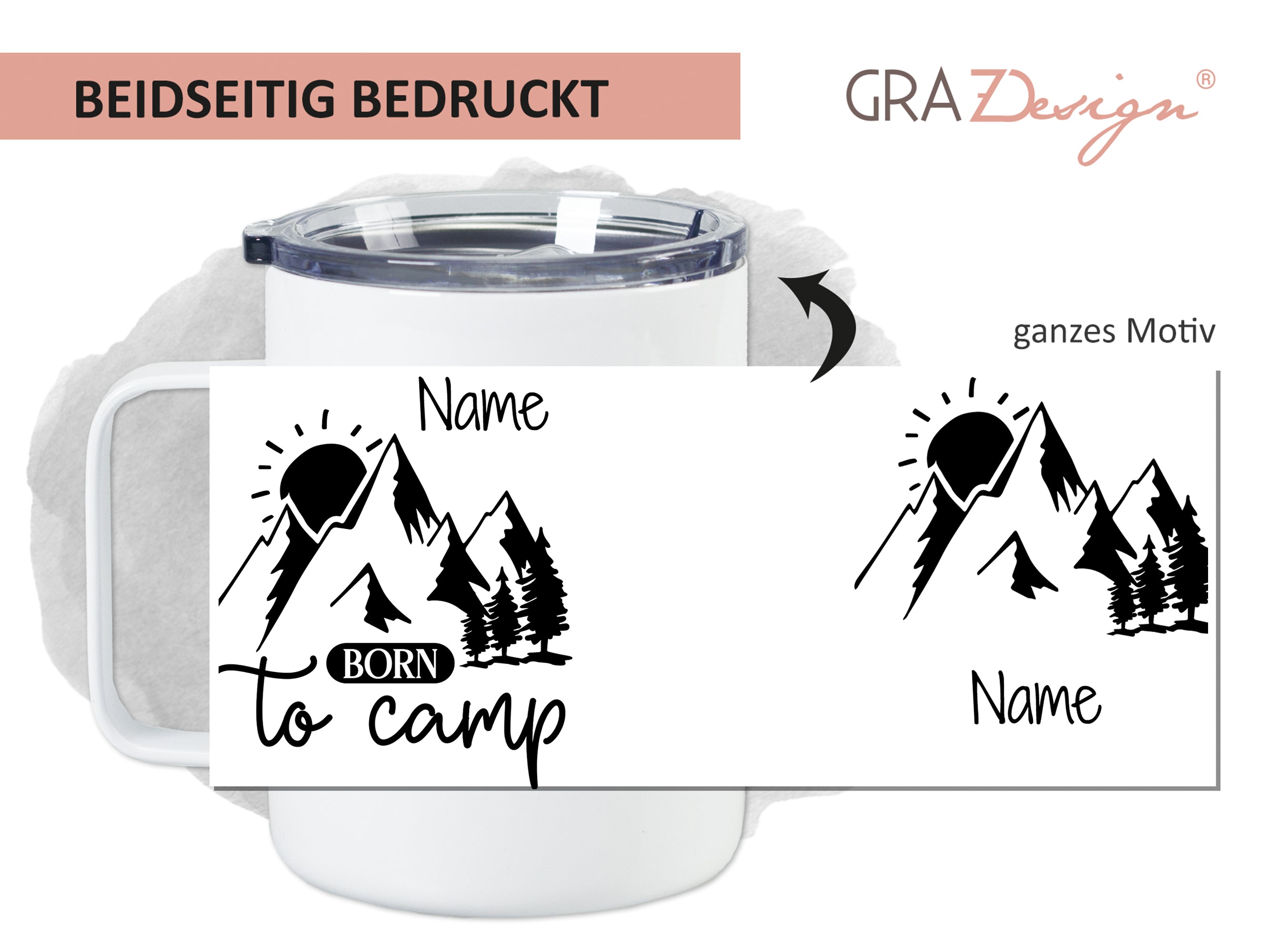 Wanderbecher Berge - Für Abenteuerlustige