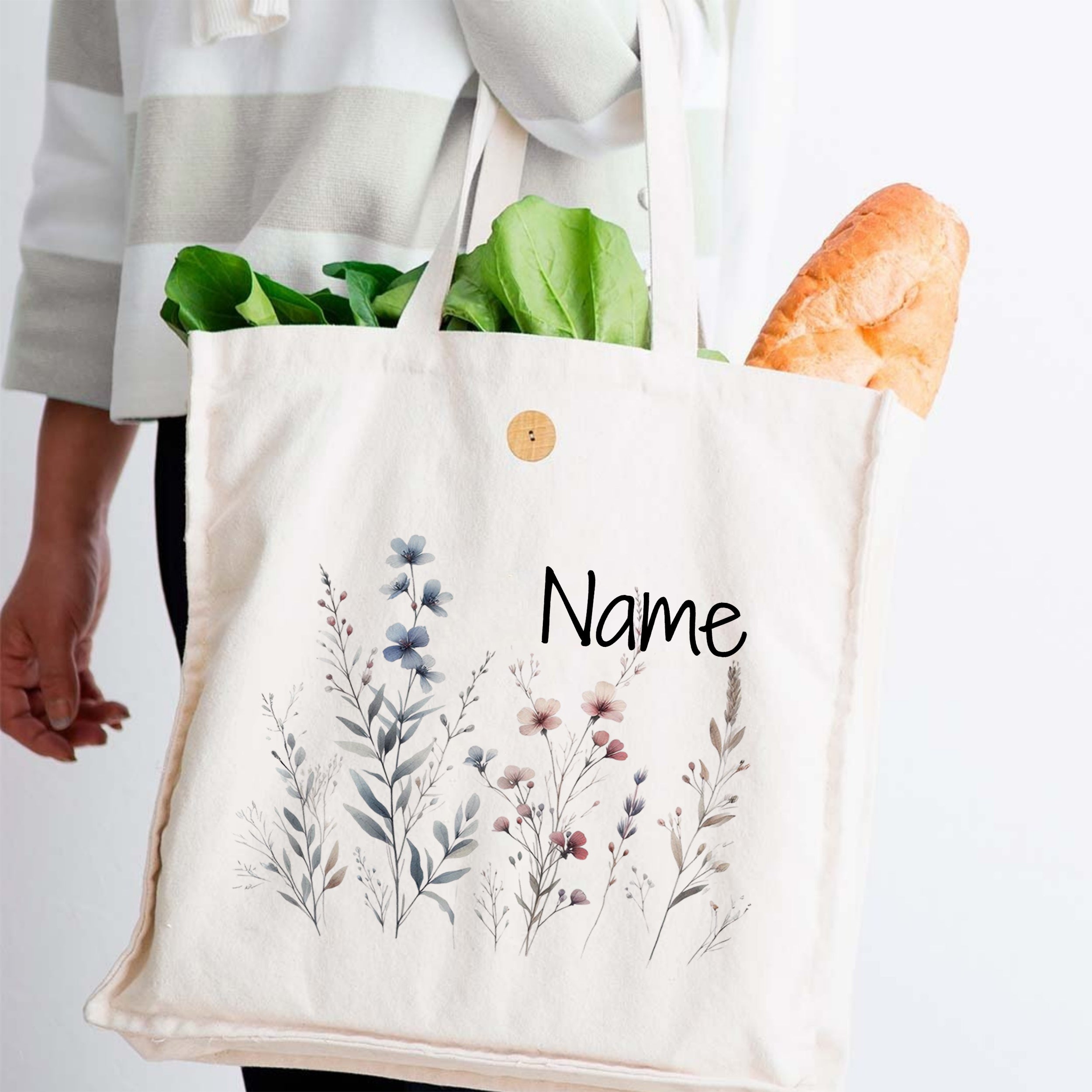 Tasche mit Blumenmotiv