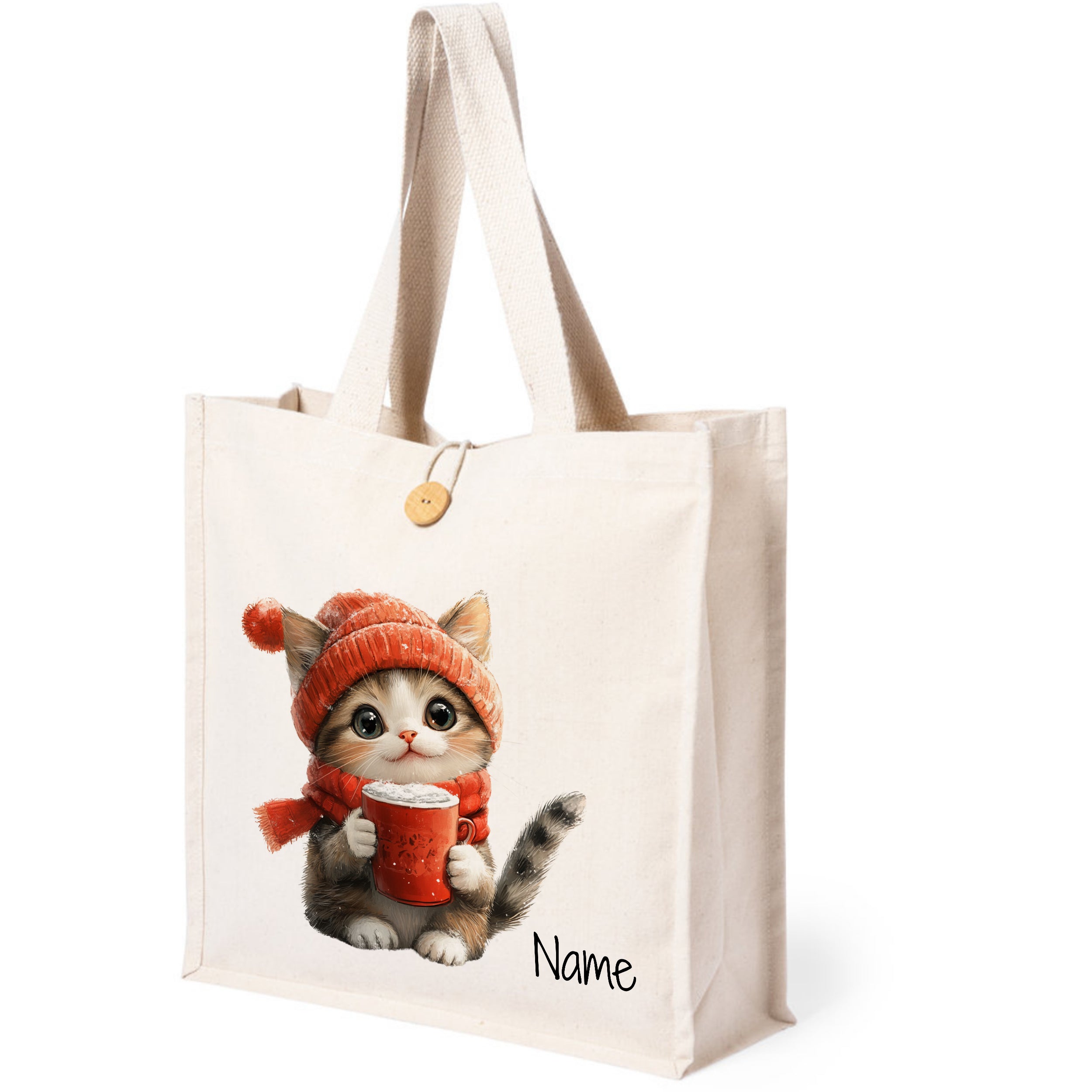 Tasche Katze mit Tasse