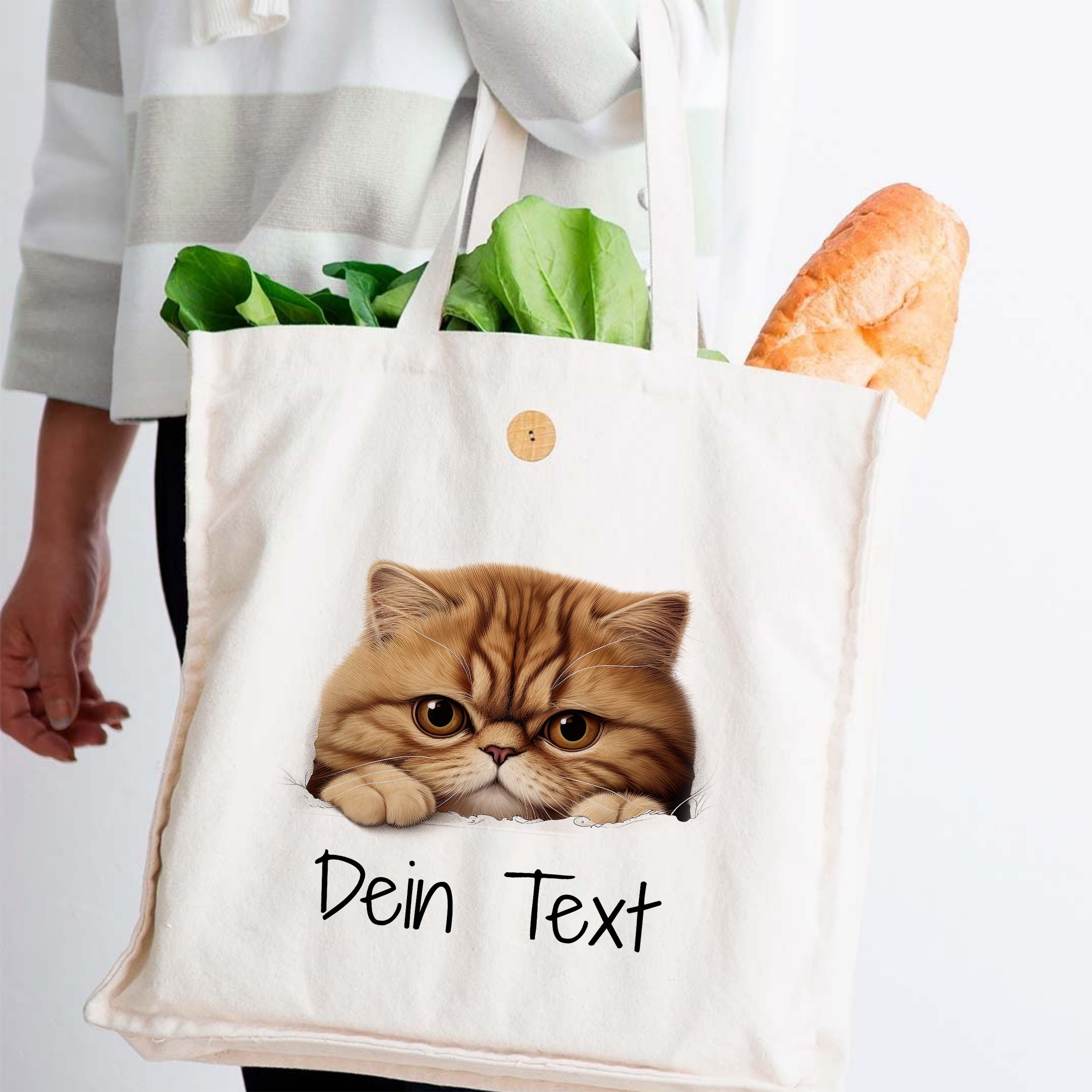 Tasche mit Katzenmotiv