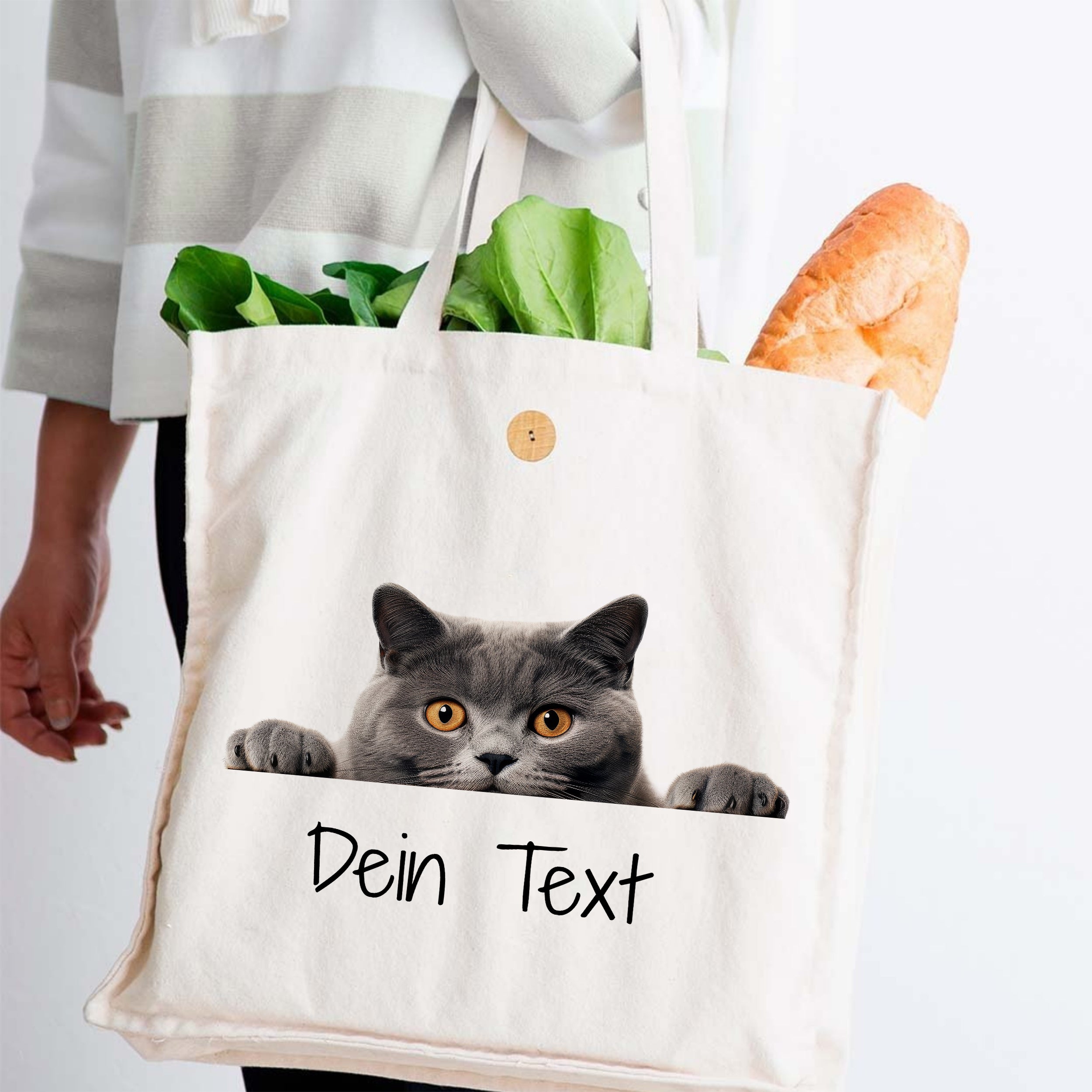 Tasche mit Katzenmotiv