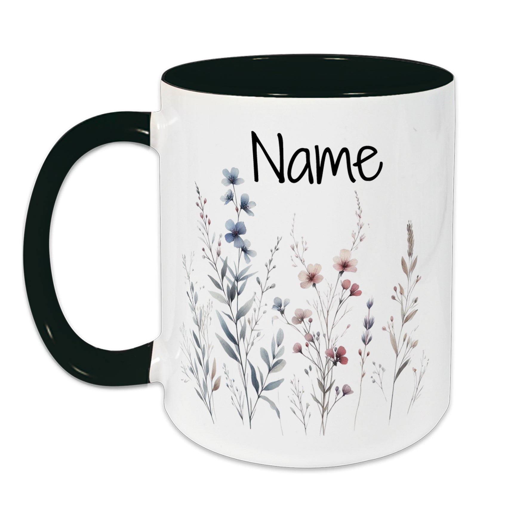 Tasse mit floralen Motiven