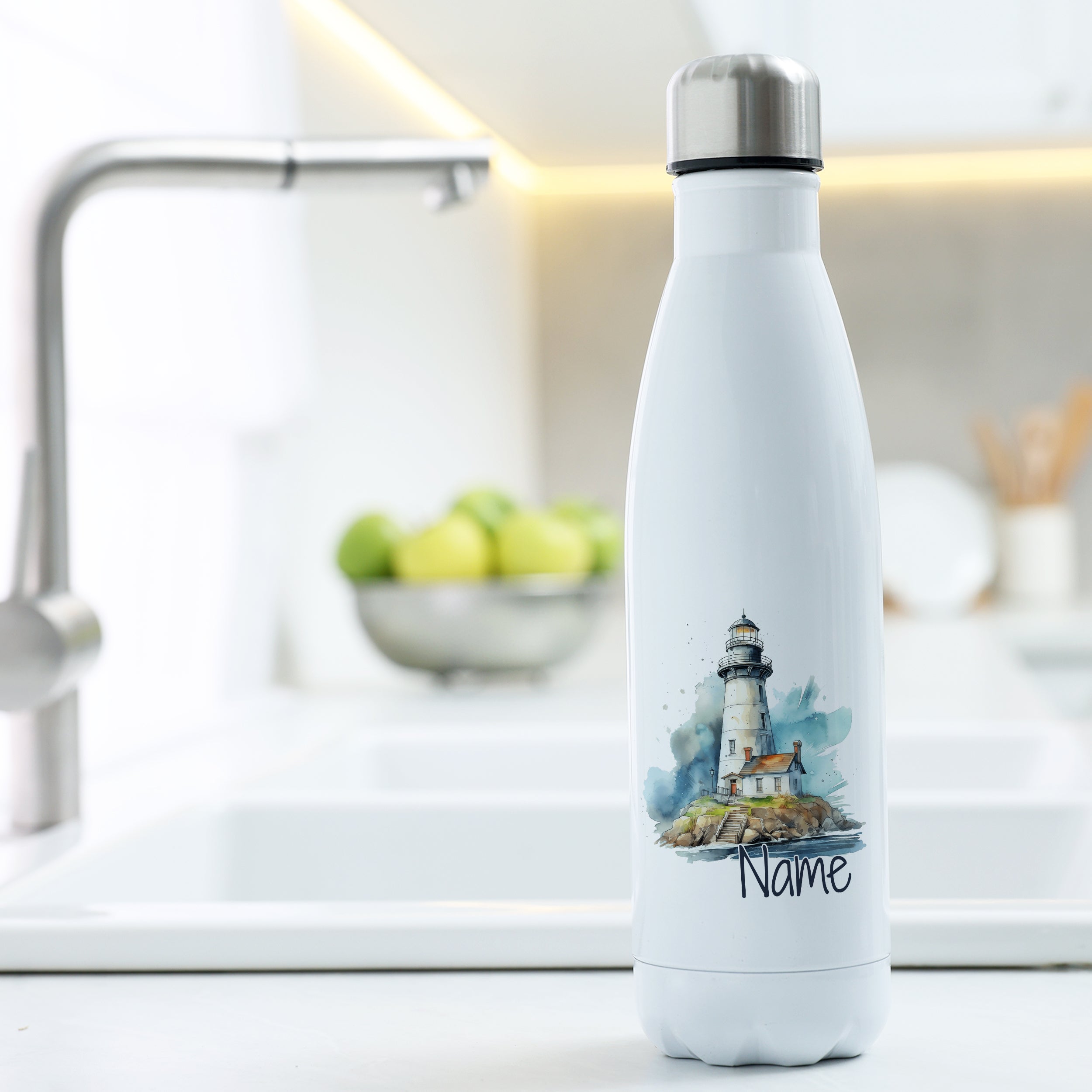 Thermosflasche Leuchtturm