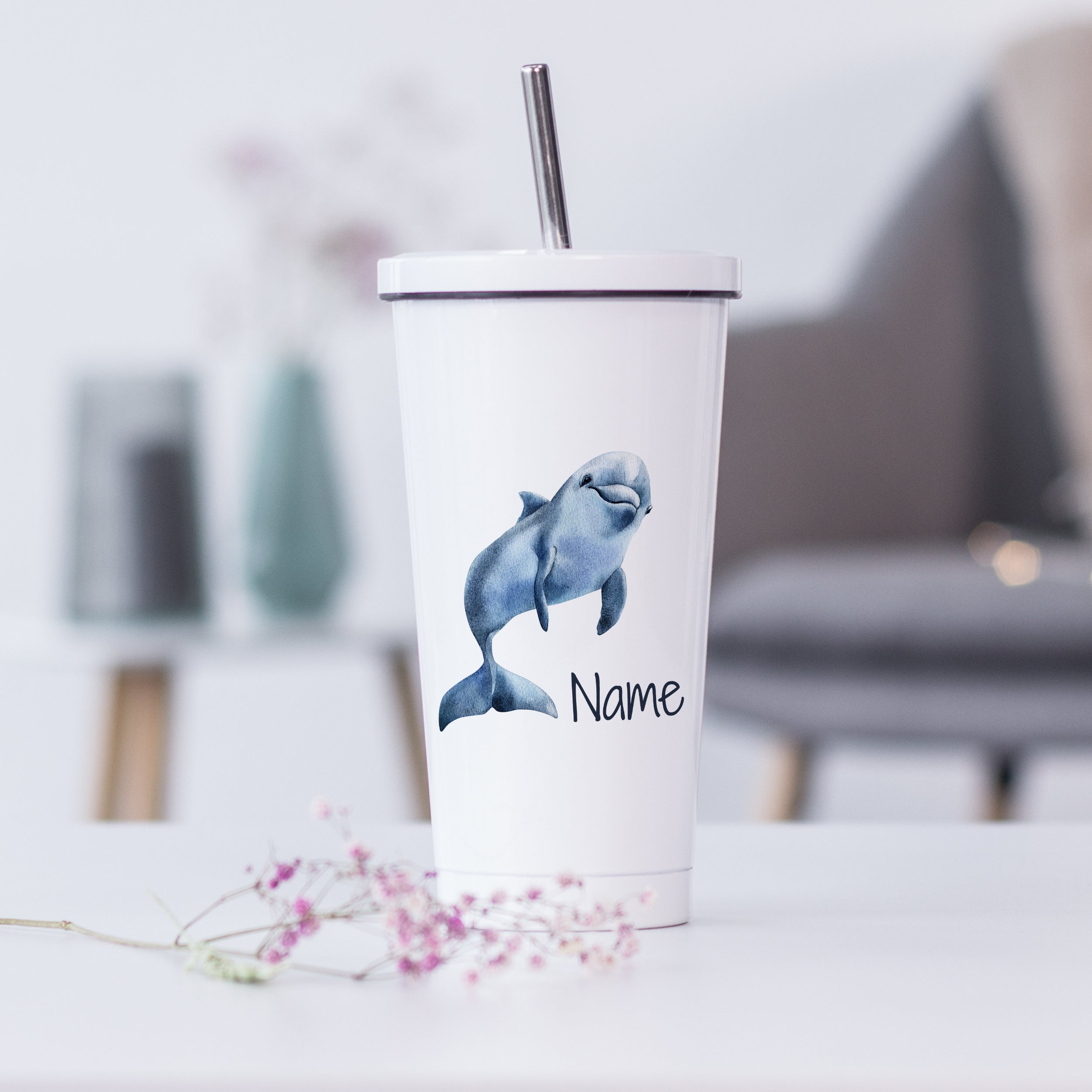 Trinkbecher mit Delfin