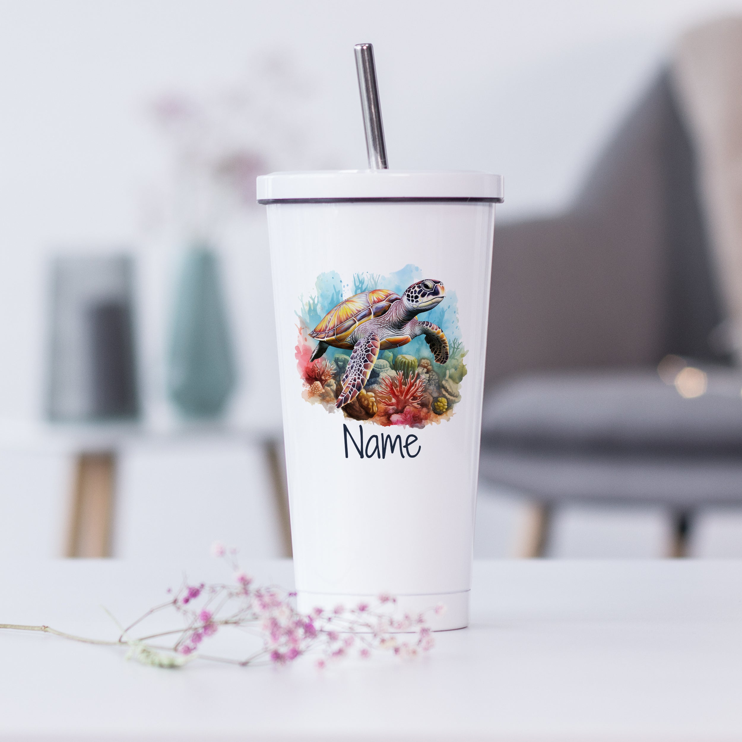 Trinkbecher mit Schildkröte