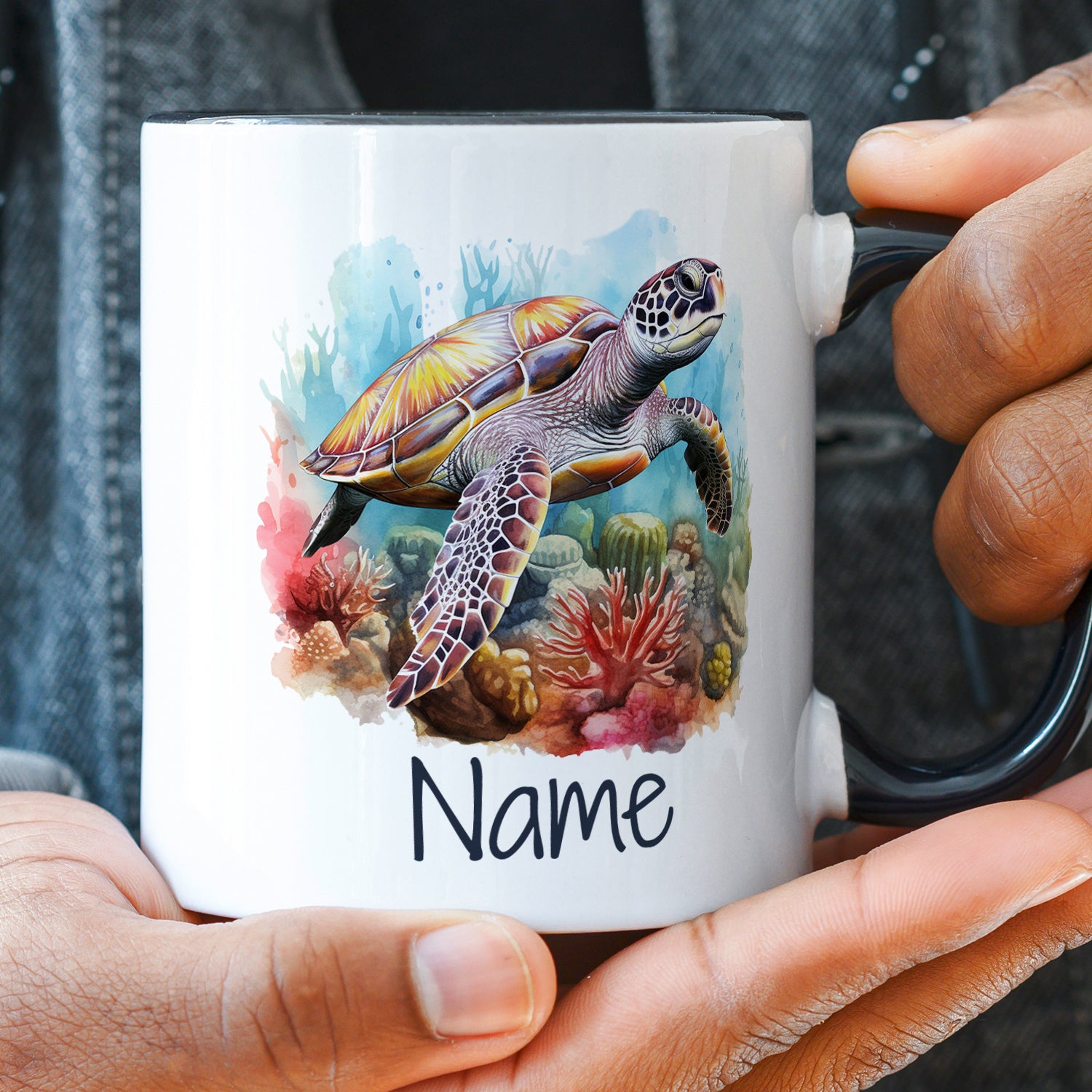 Tasse Meeresschildkröte