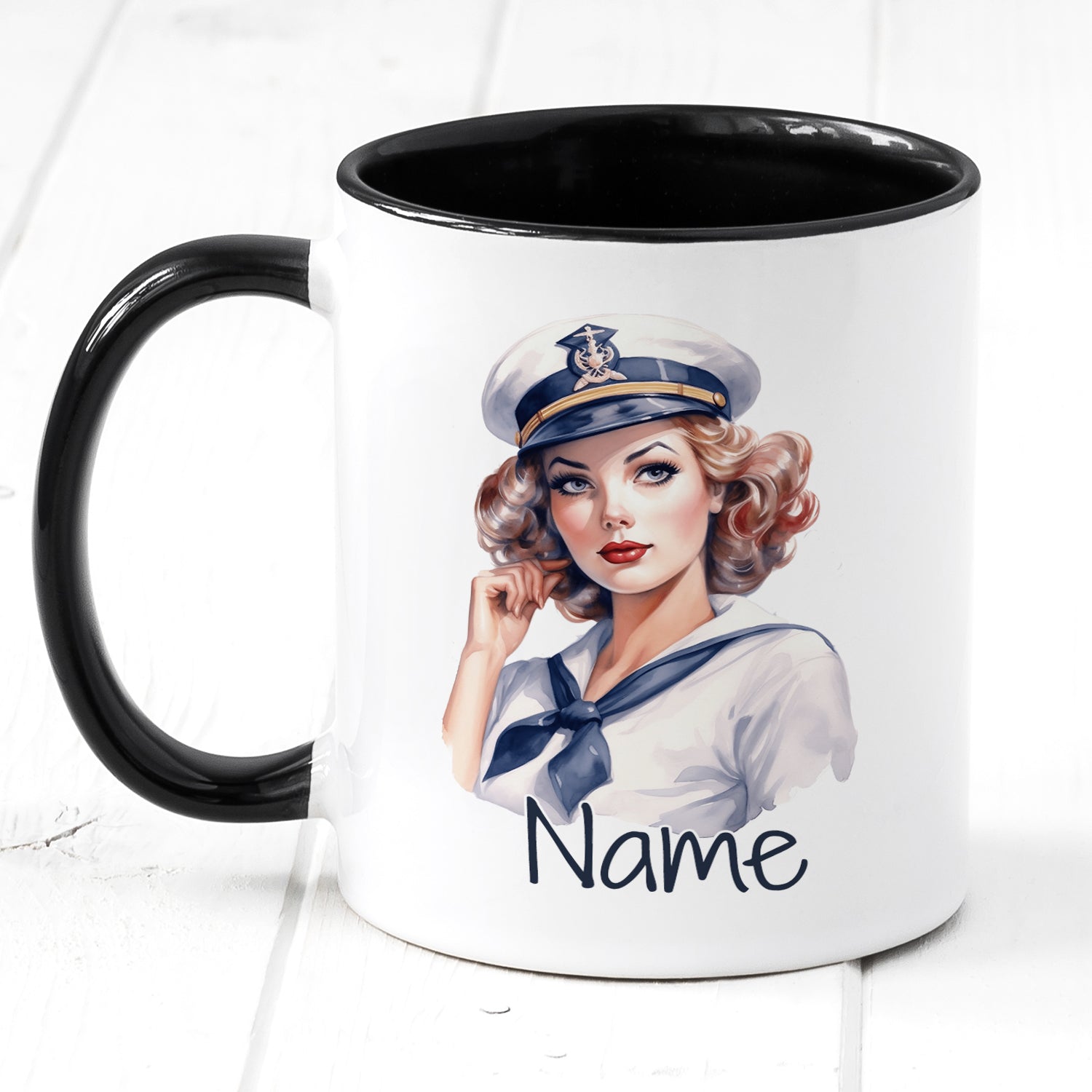 Tasse mit maritimem Motiv