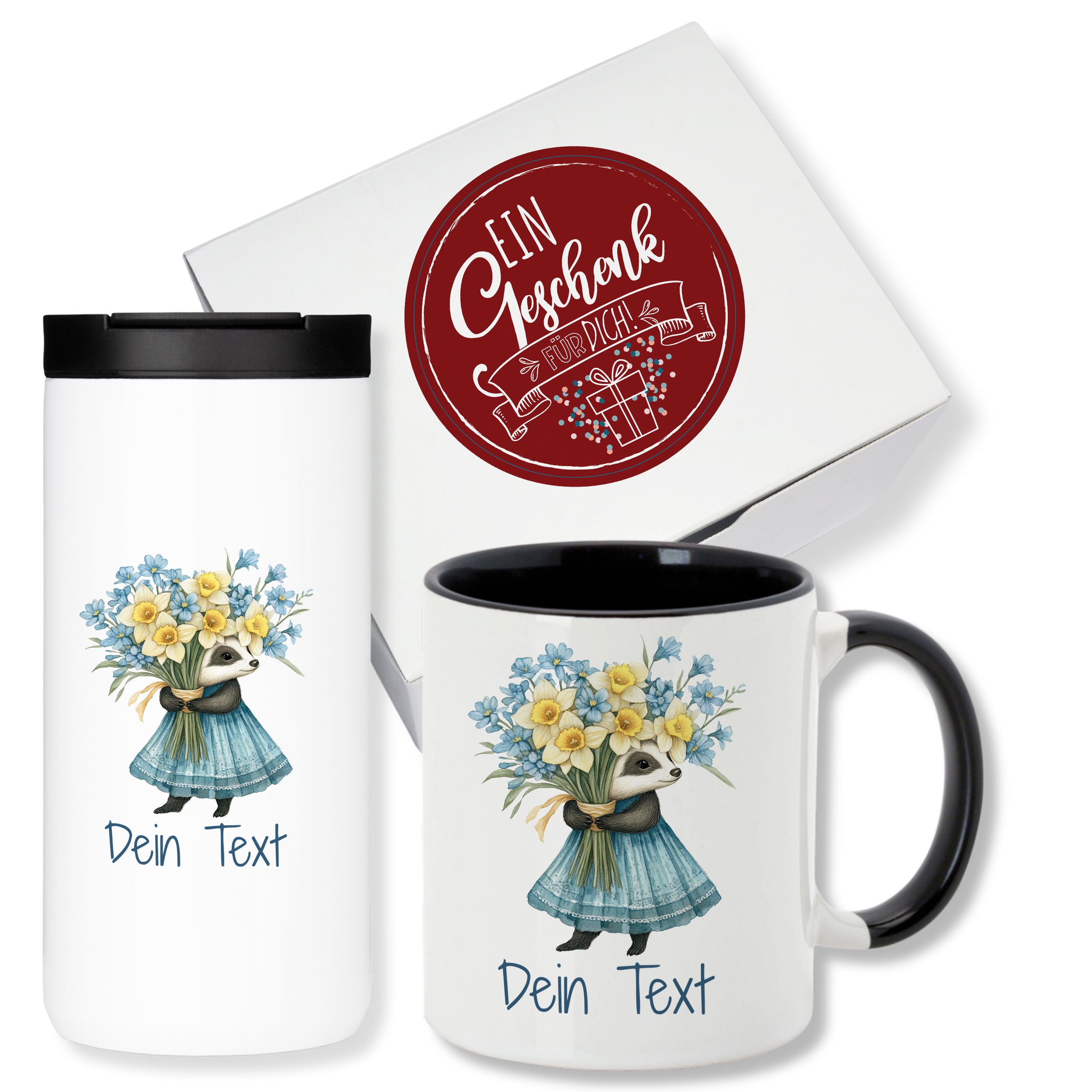 Geschenkset Kaffeebecher mit Tasse - Freude verschenken