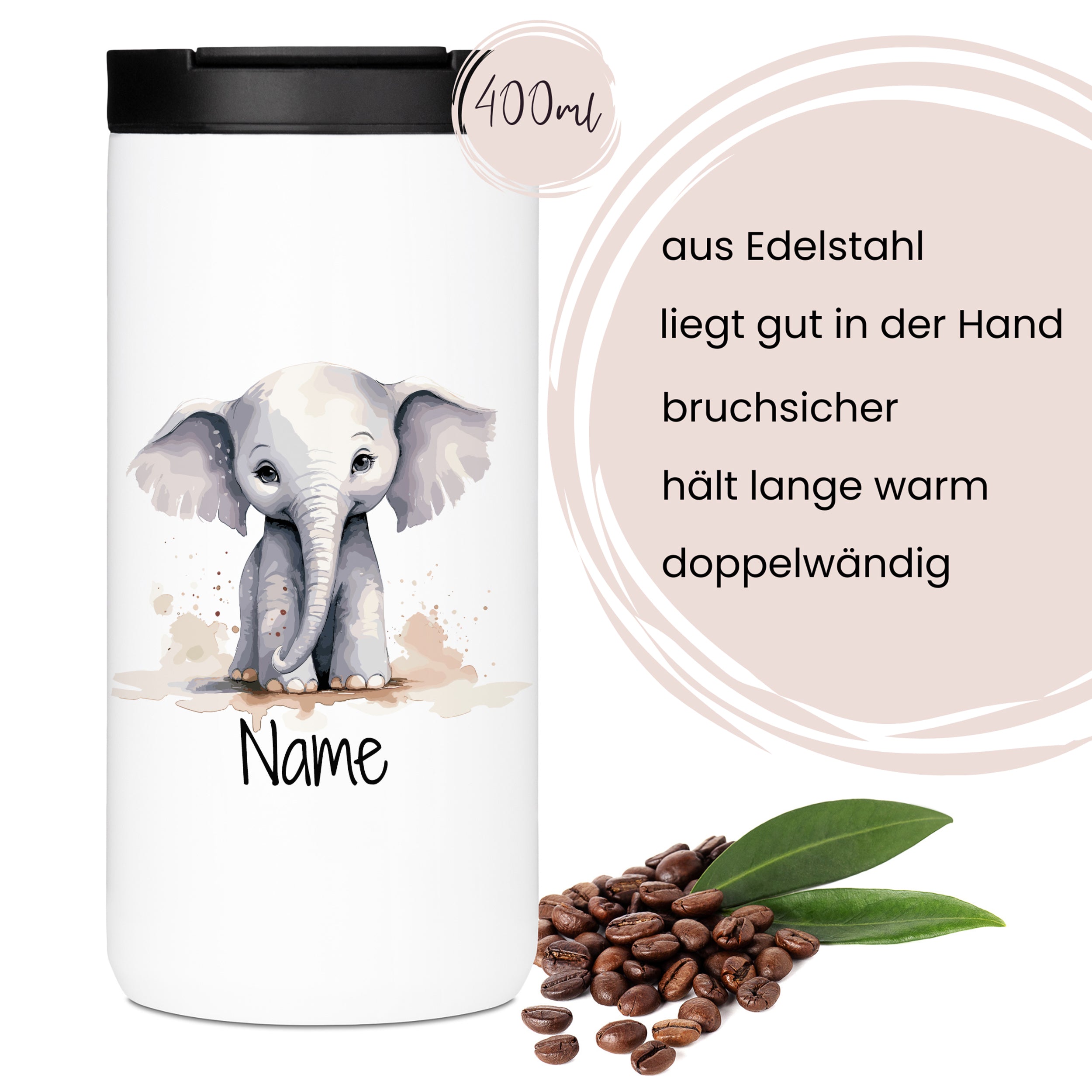 Kaffeebecher Elefant