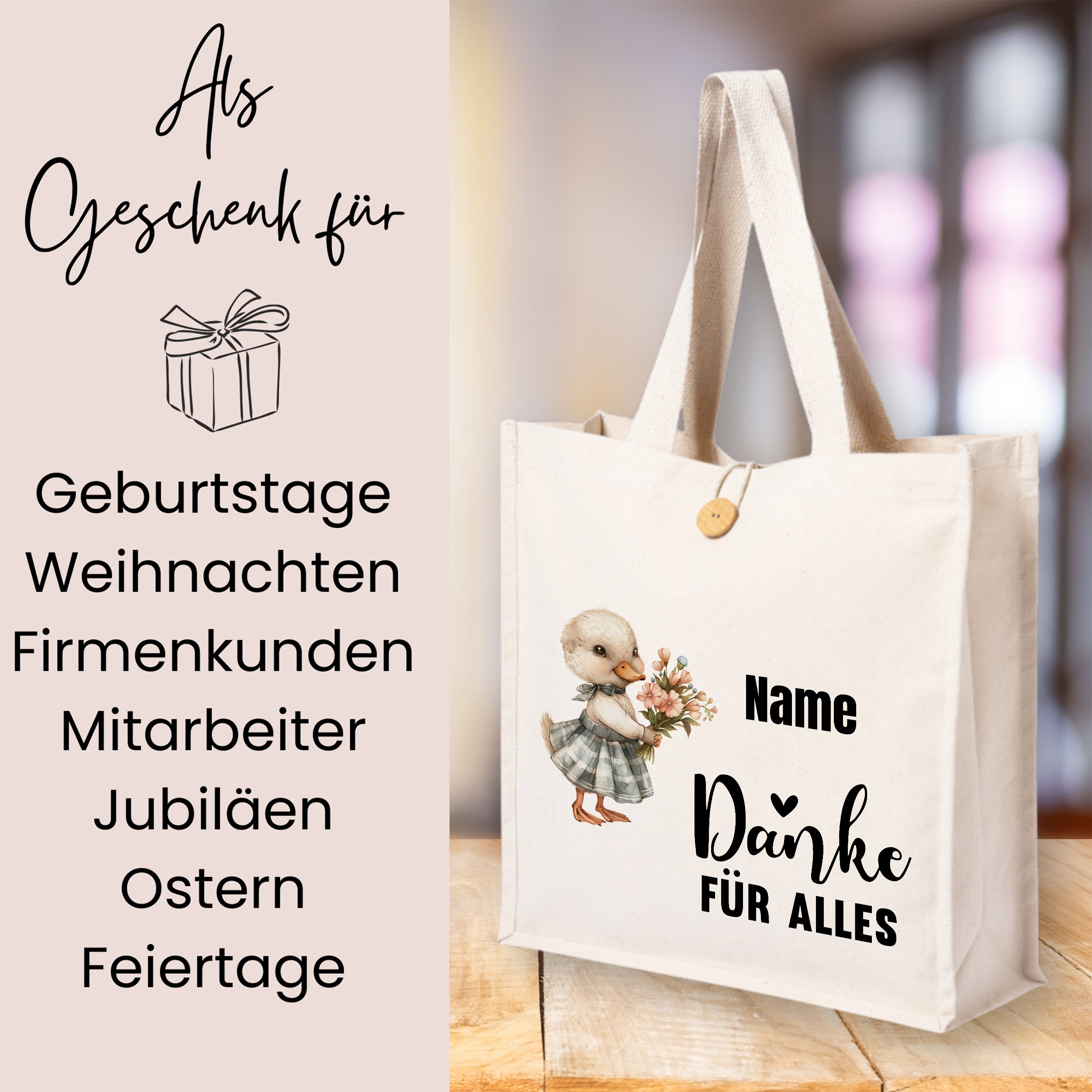 Tasche mit Entenküken - Ein Dankeschön für alle Momente
