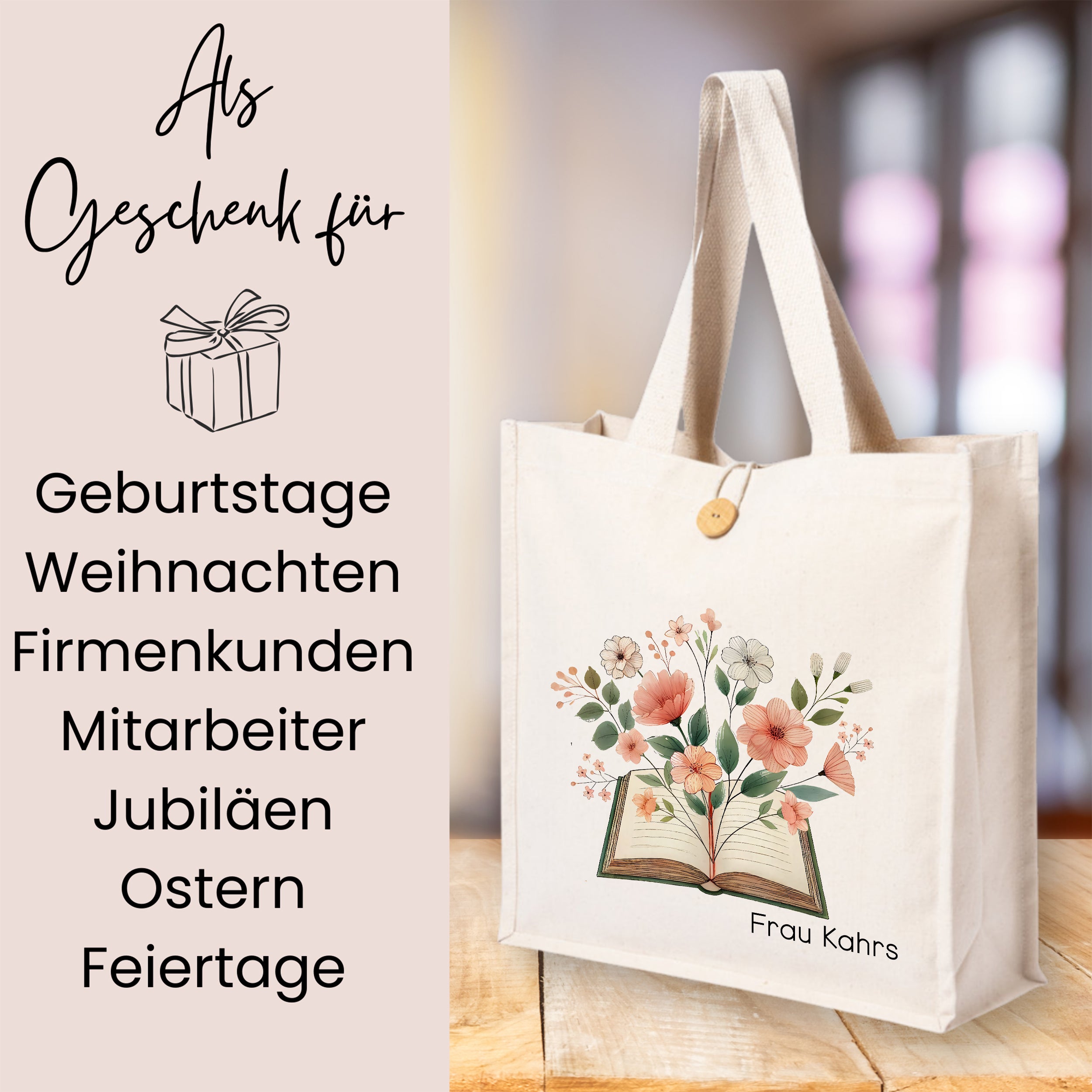 Tasche mit Blüten