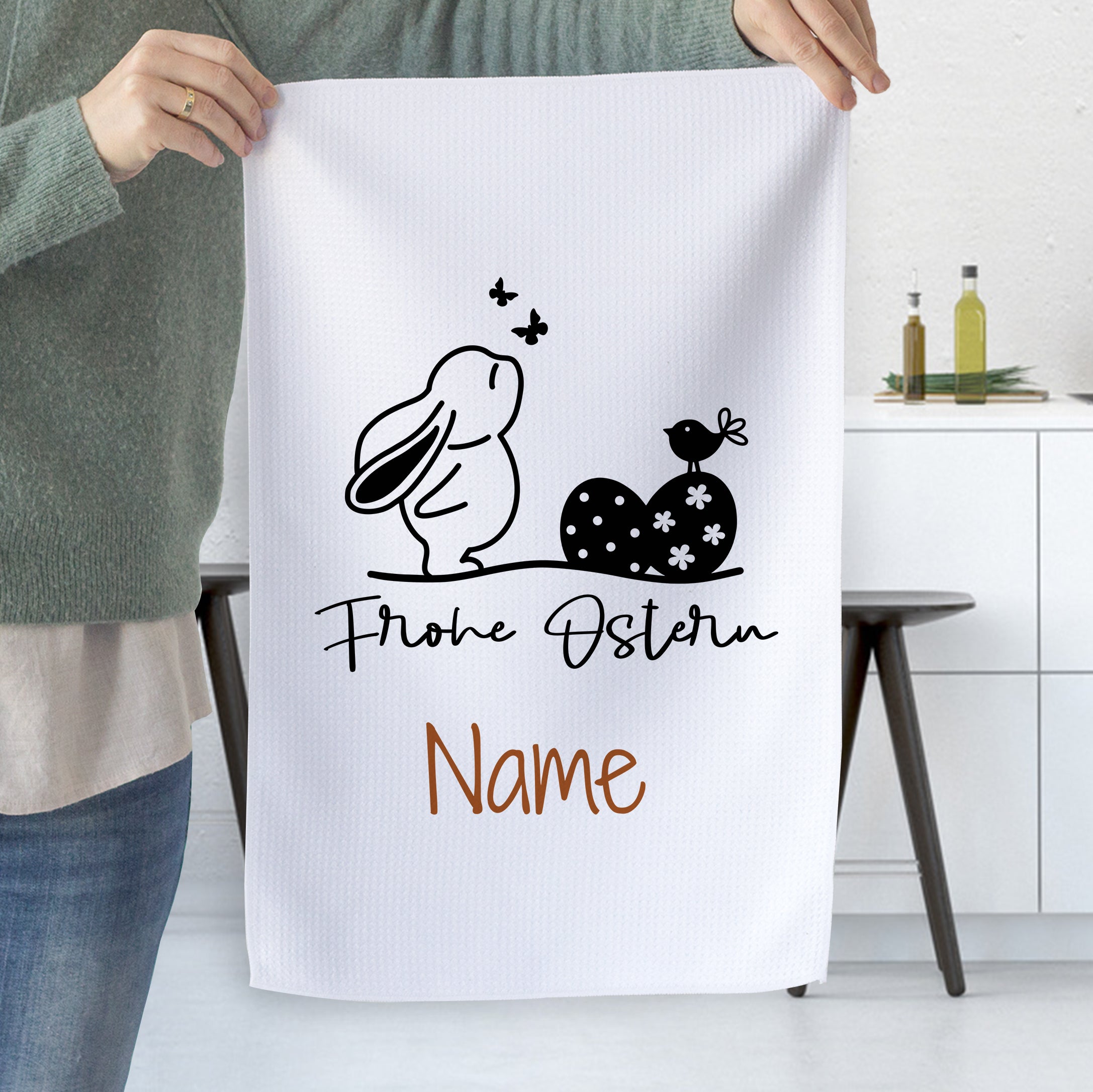 Geschirrtuch Frohe Ostern
