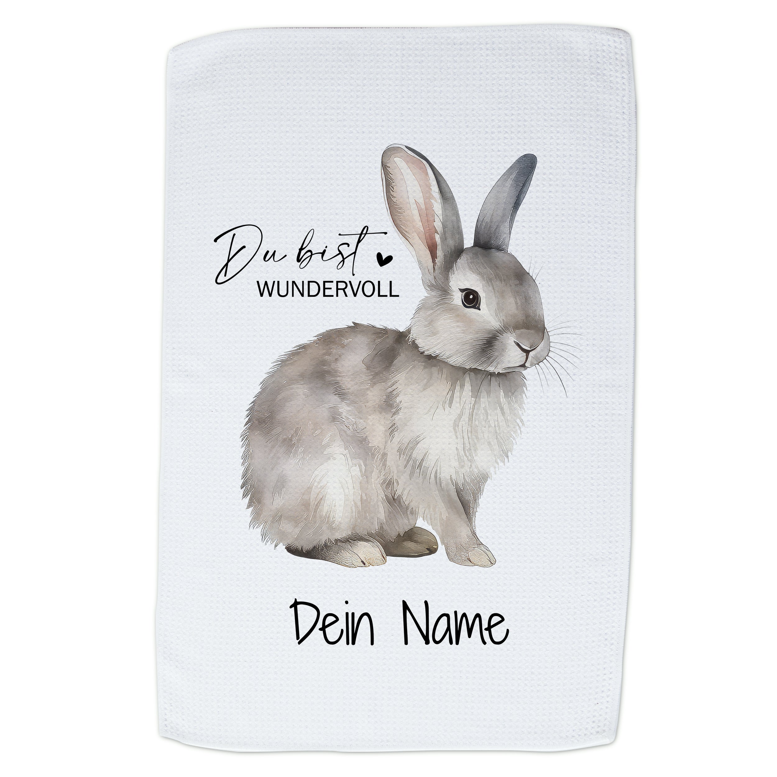 Geschirrtuch mit Kaninchen