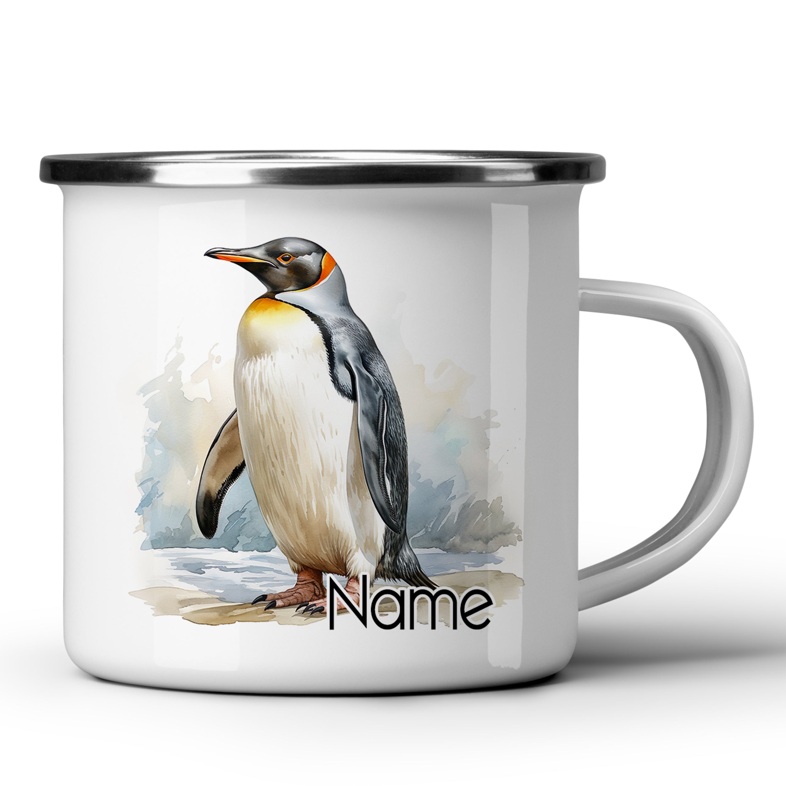 Emaille Becher Pinguin