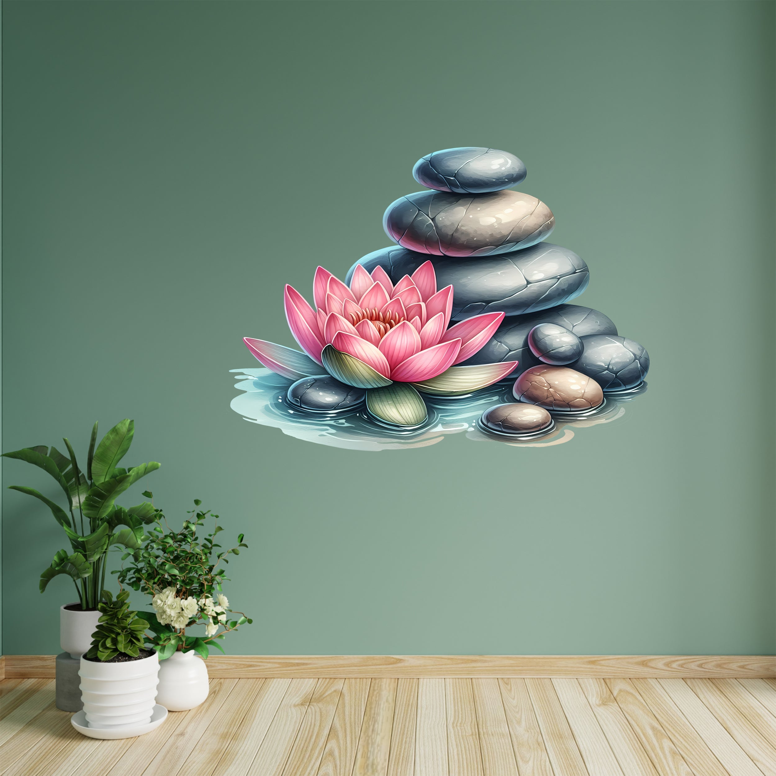 Wandtattoo Lotusblüte