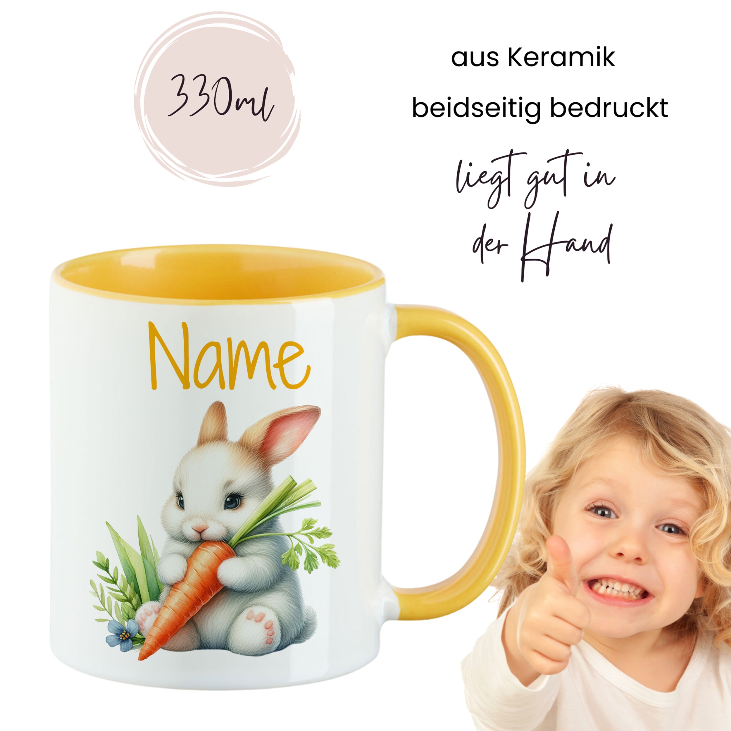Tasse Hase mit Karotte