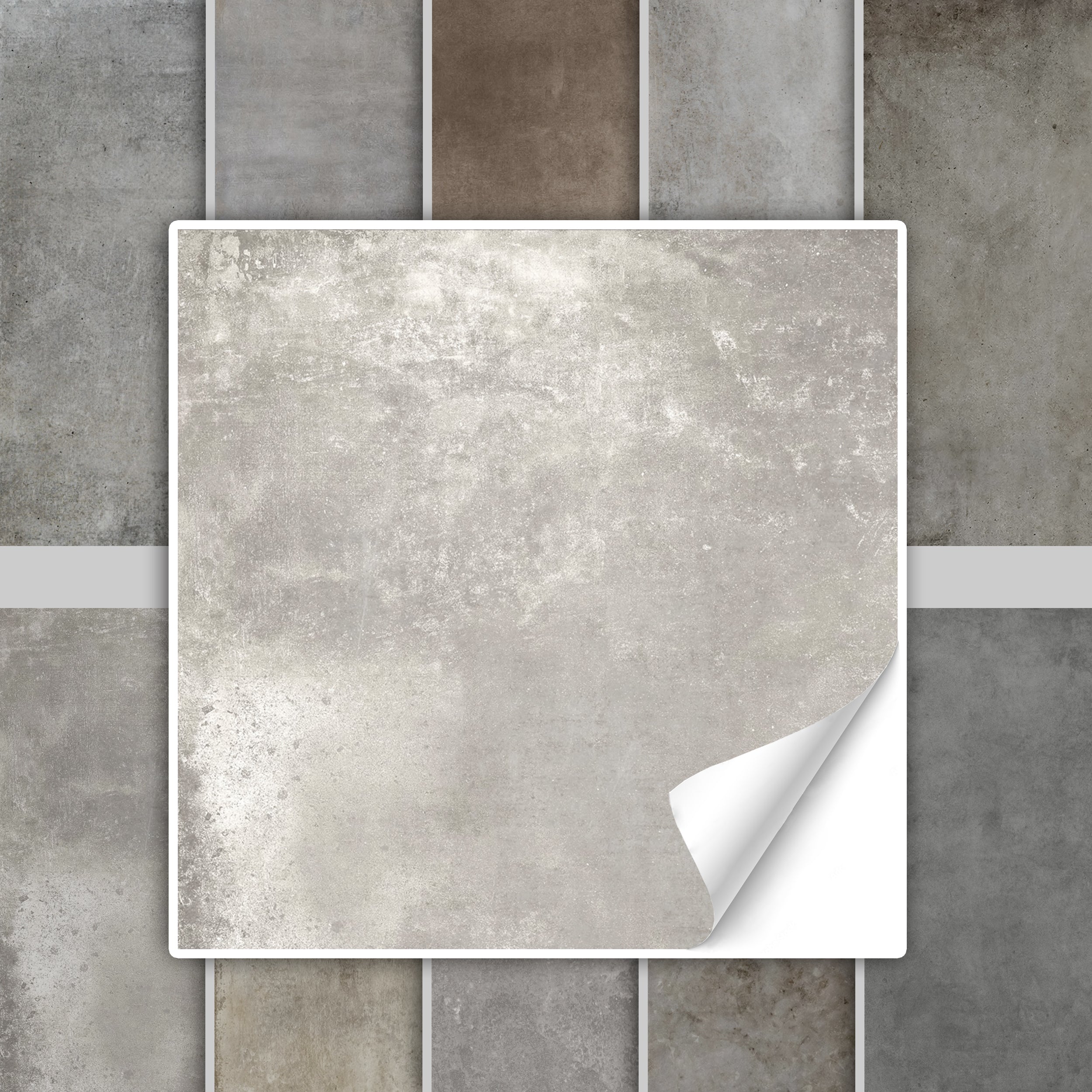 Fliesenaufkleber Betonoptik