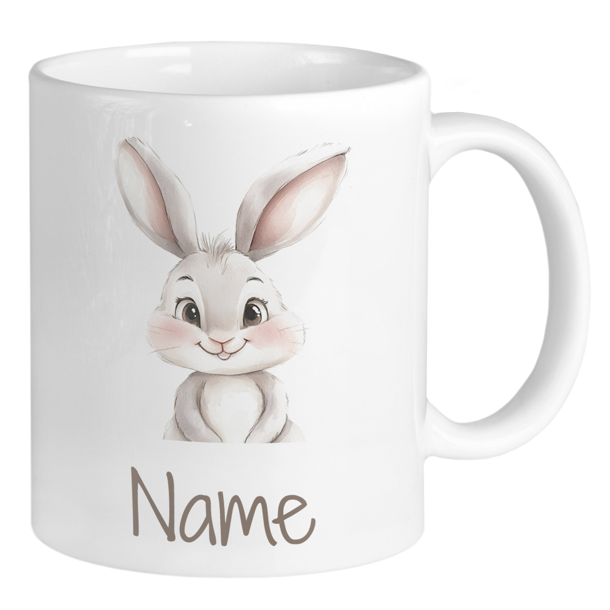 Tasse mit niedlichem Hasen
