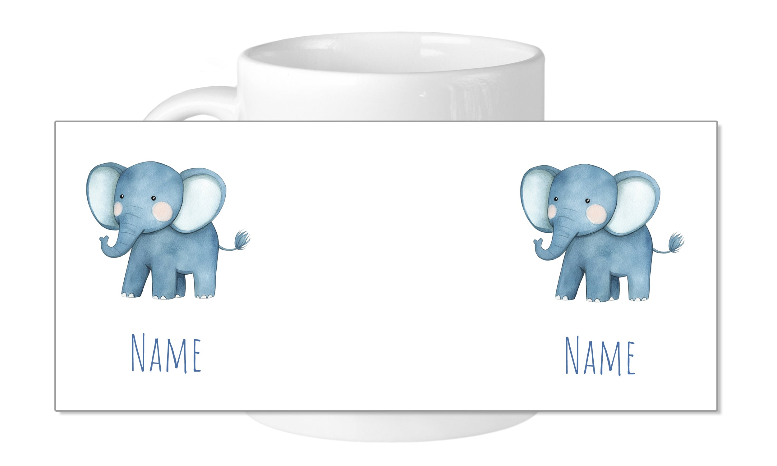 Tasse mit Elefant