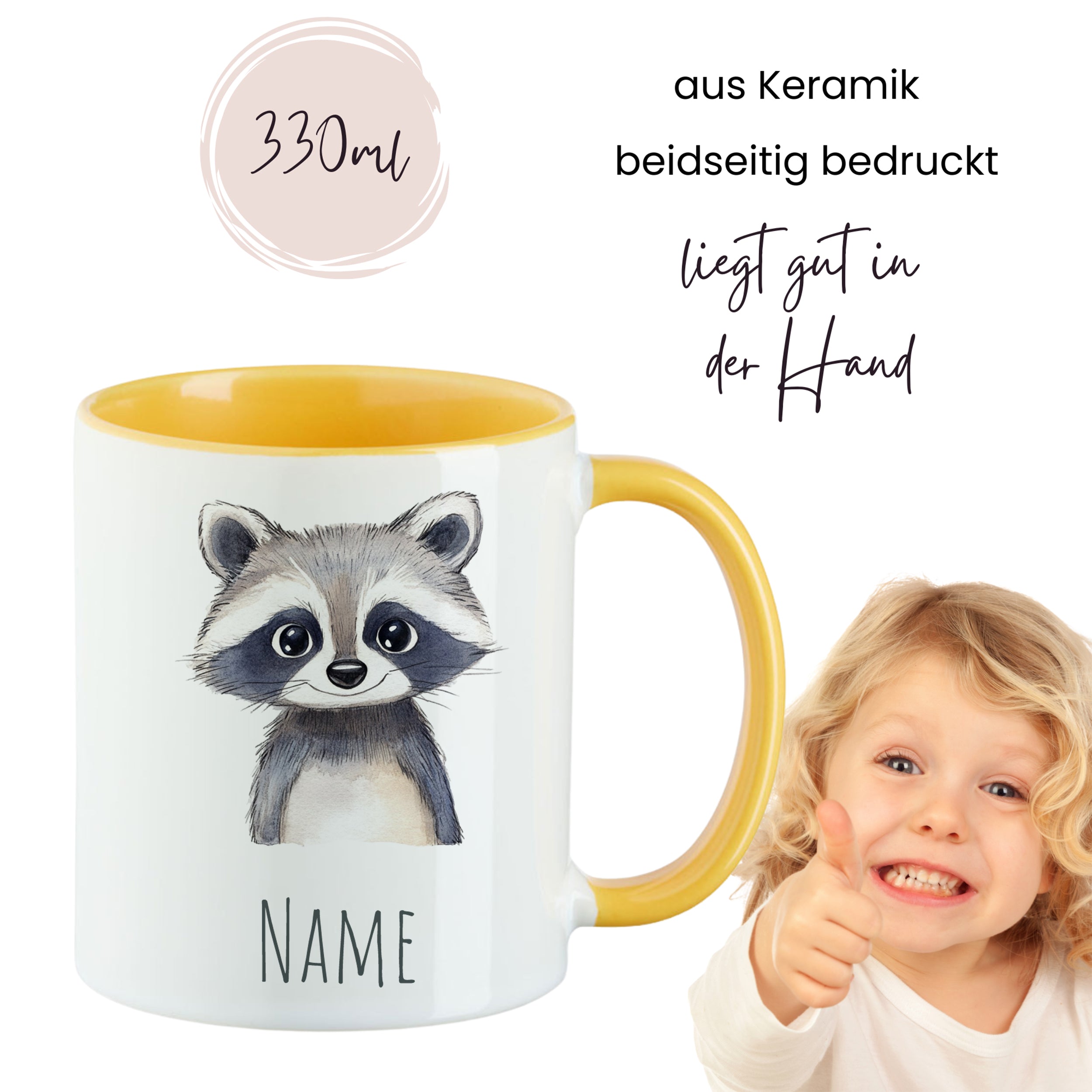 Tasse Waschbär
