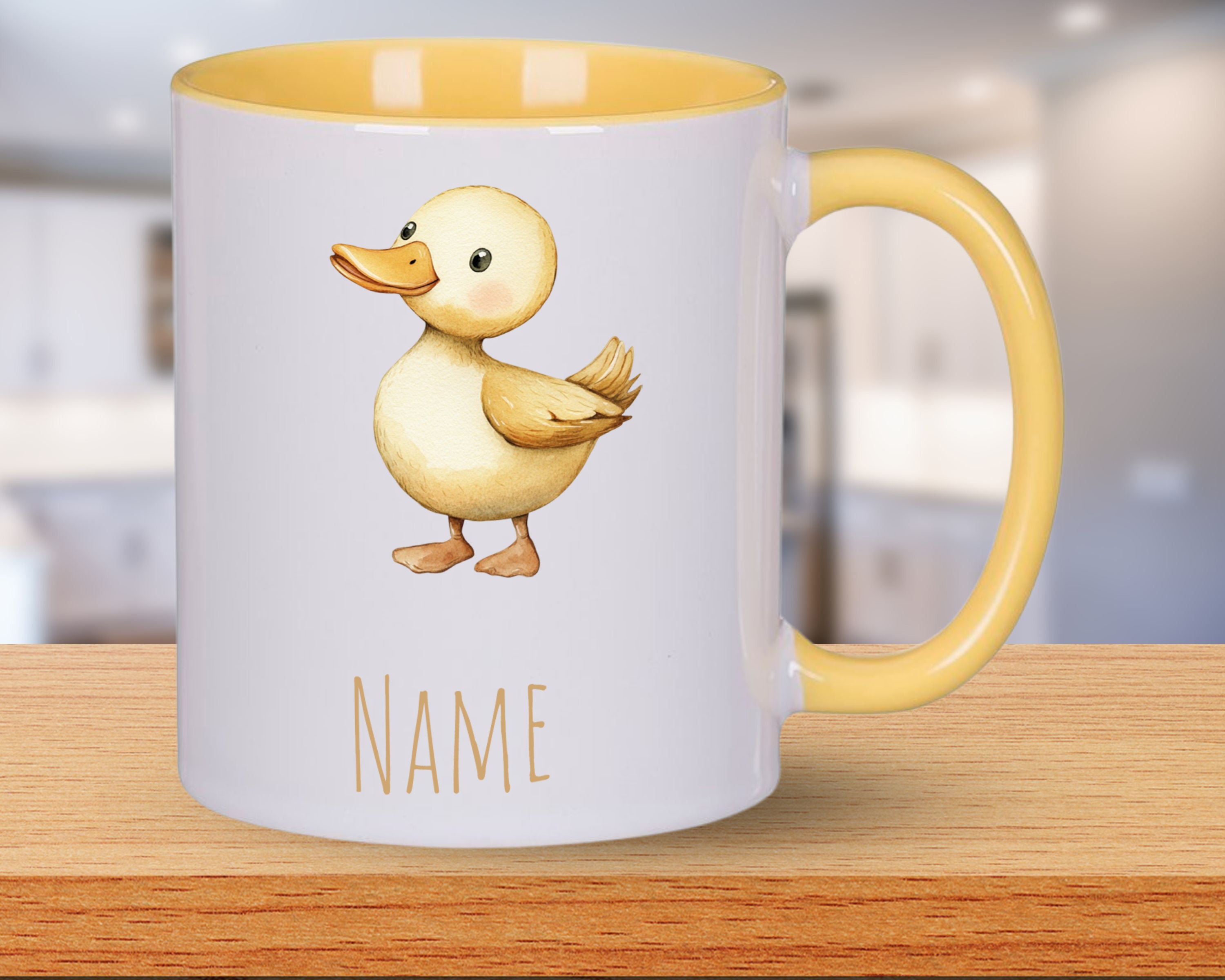 Tasse mit Entenmotiv