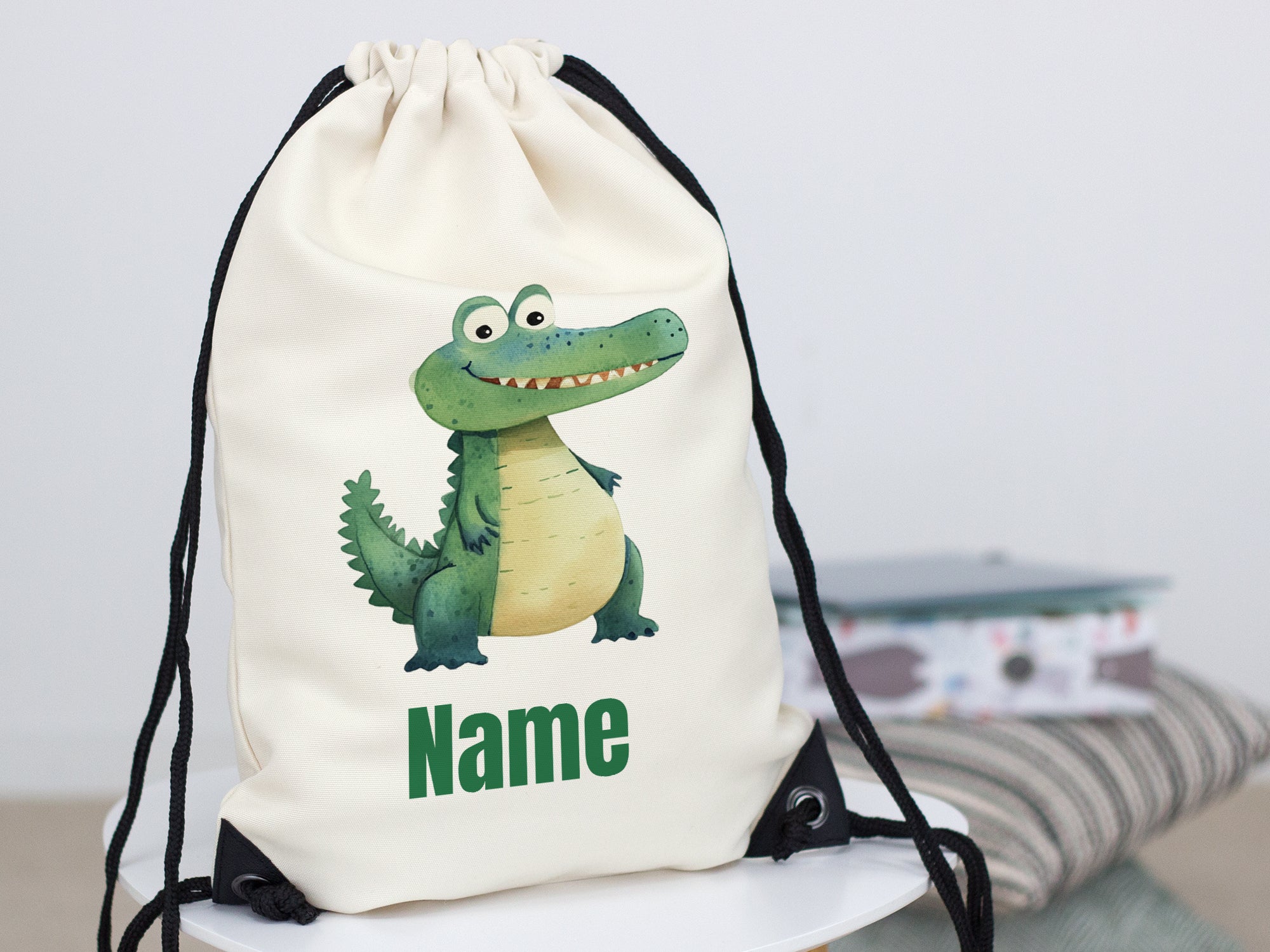 Turnbeutel Krokodil