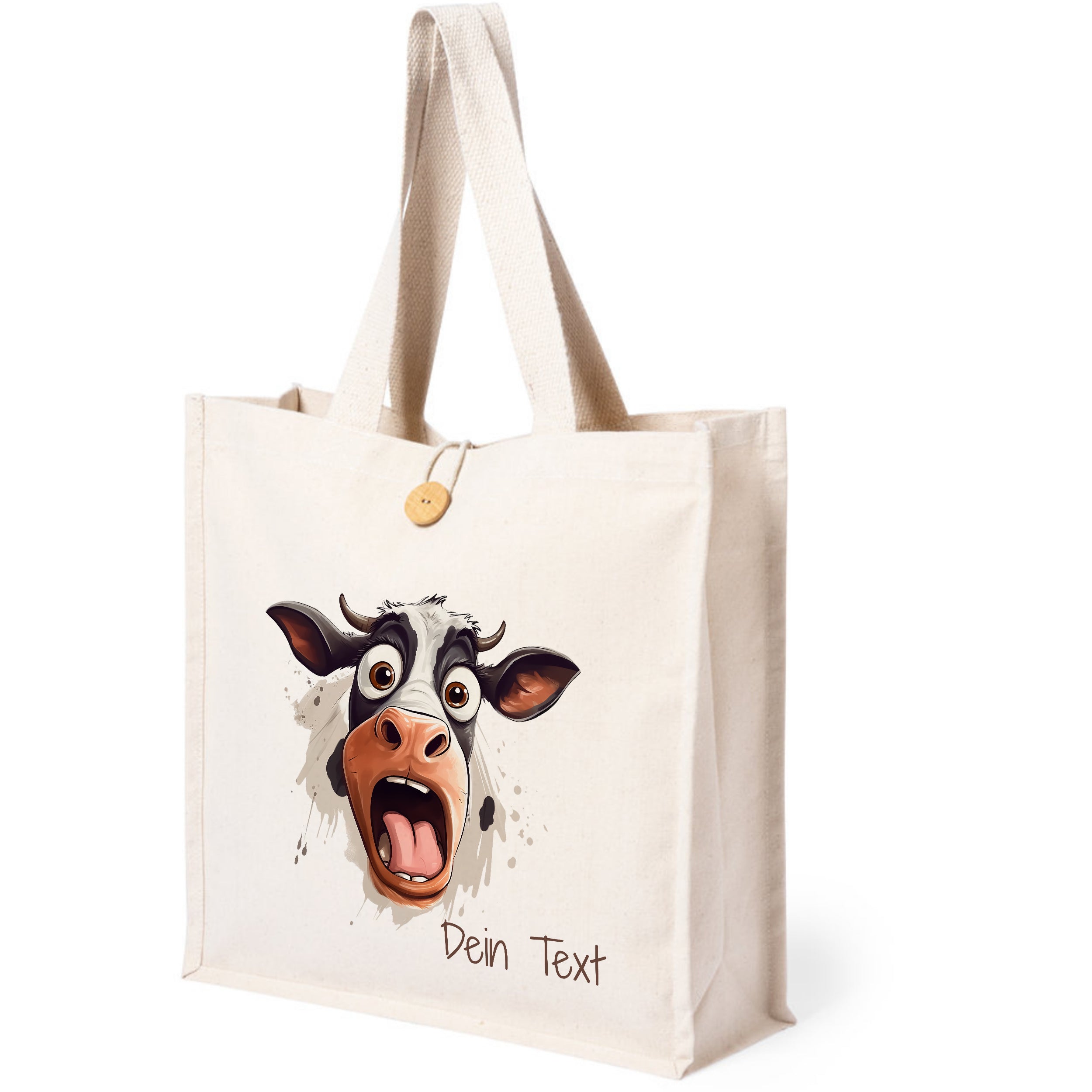 Tasche mit Kuhmotiv