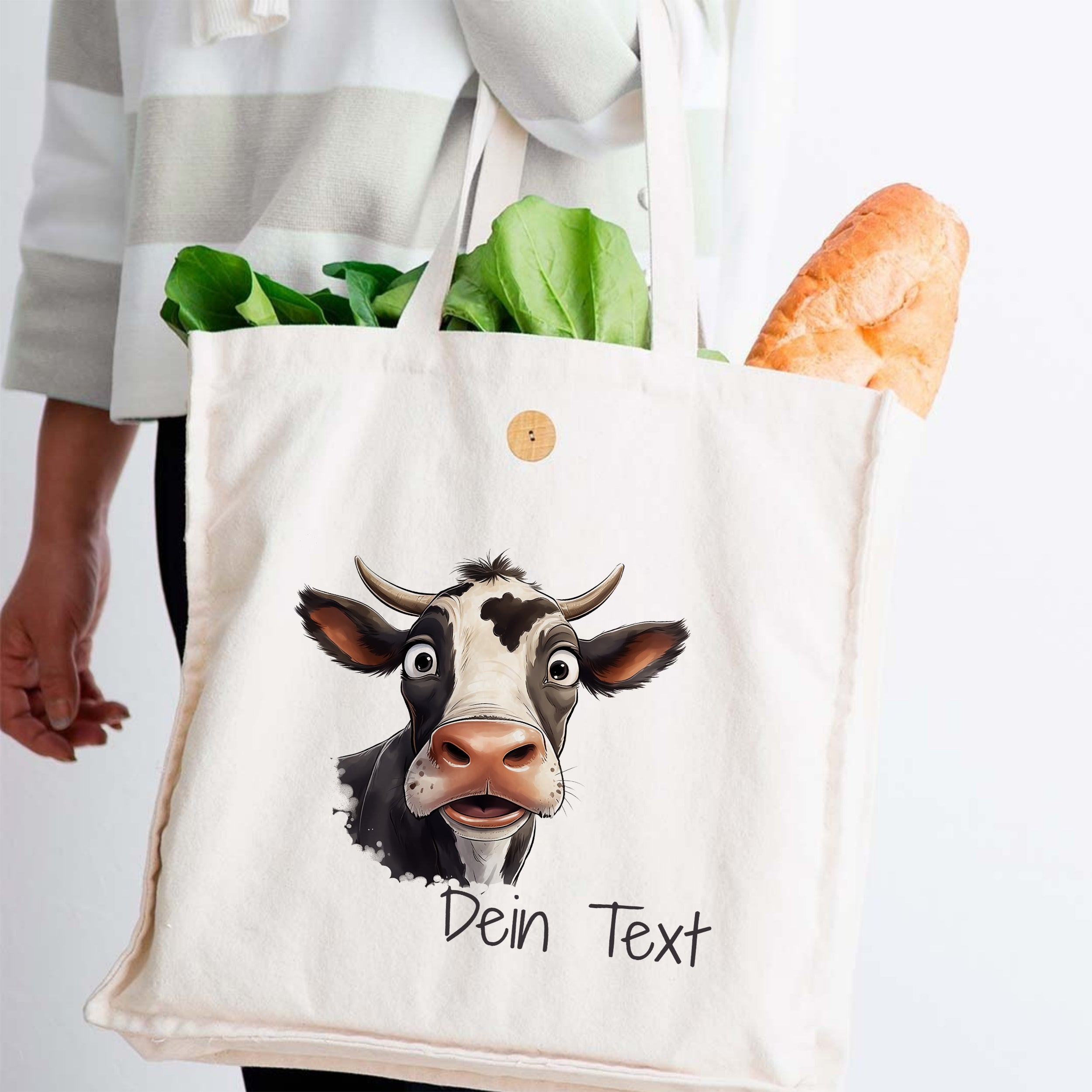 Tasche Kuh-Motiv