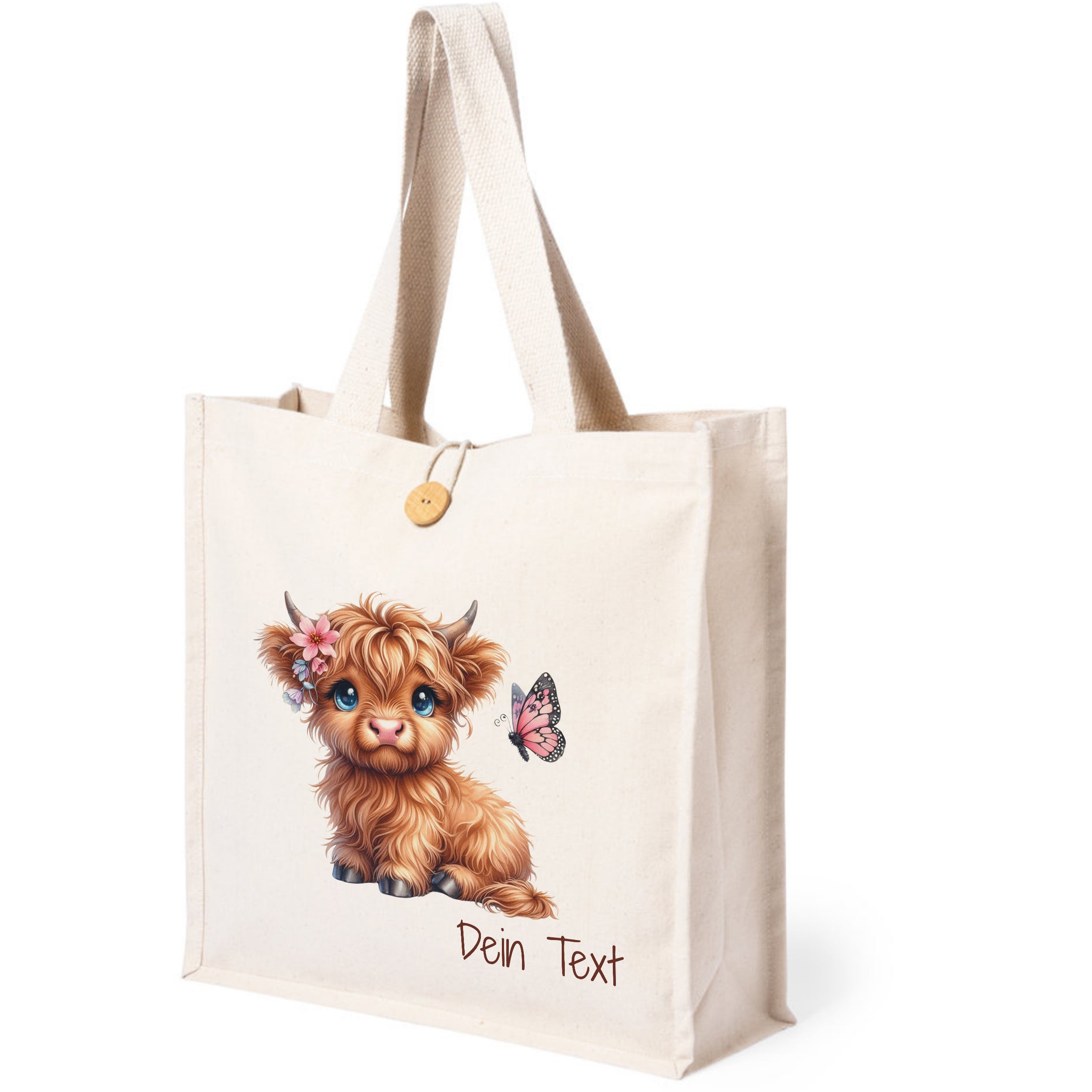 Tasche mit süßem Highland-Rind