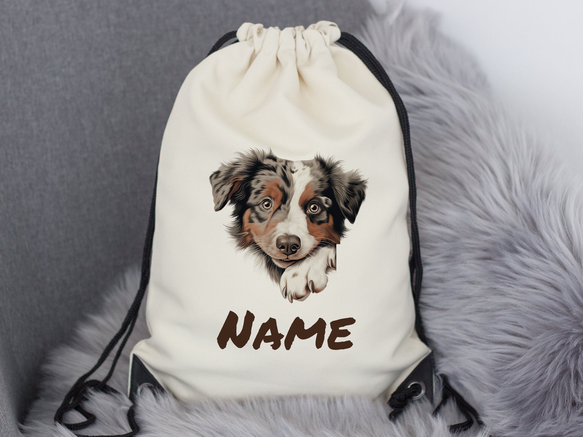 Turnbeutel Australischer Schäferhund