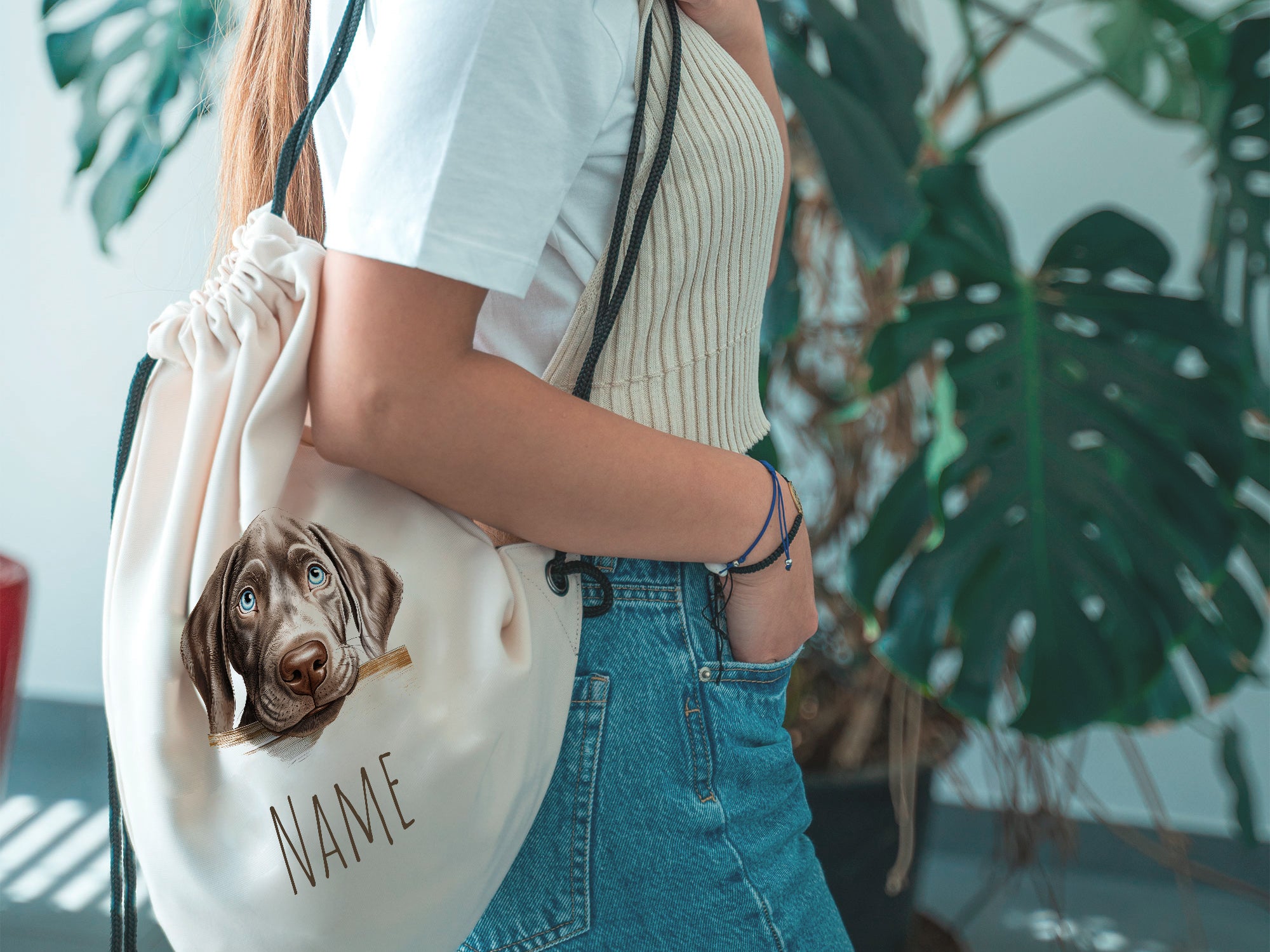 Turnbeutel Weimaraner