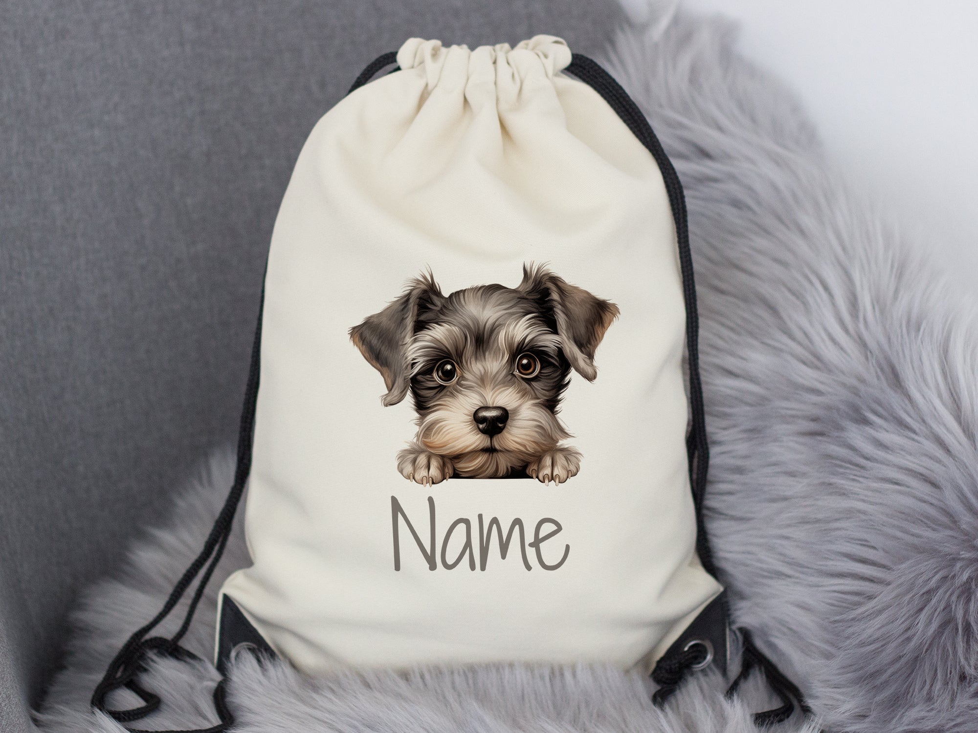 Turnbeutel Miniature Schnauzer