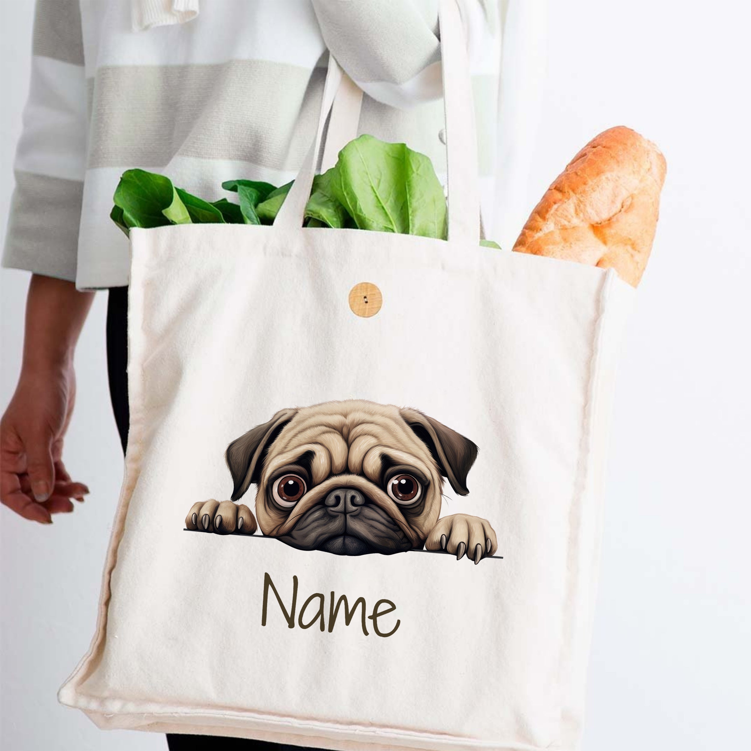Tasche mit Mops