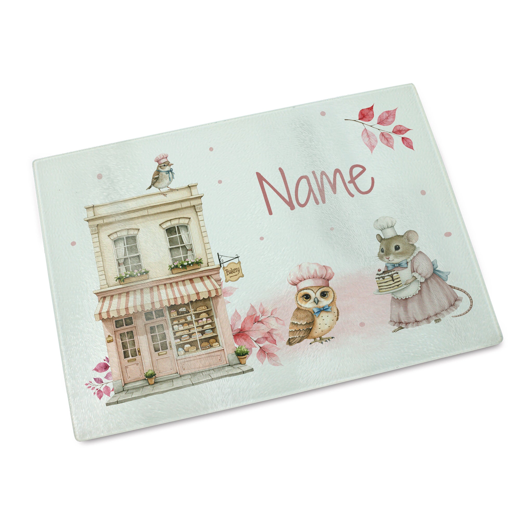 Frühstücksbrettchen mit Backhaus-Motiv