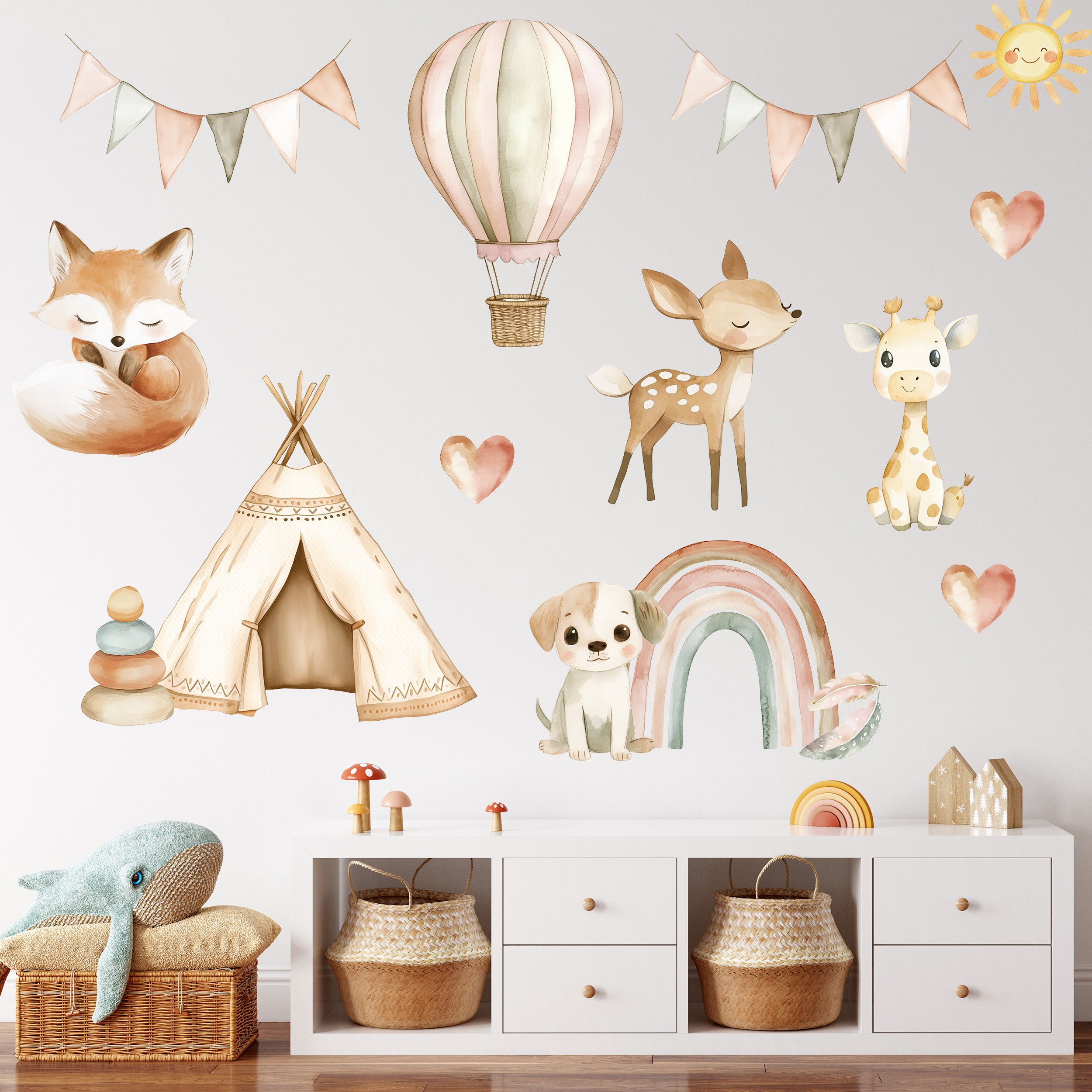 Wandtattoo Kinderzimmer Boho