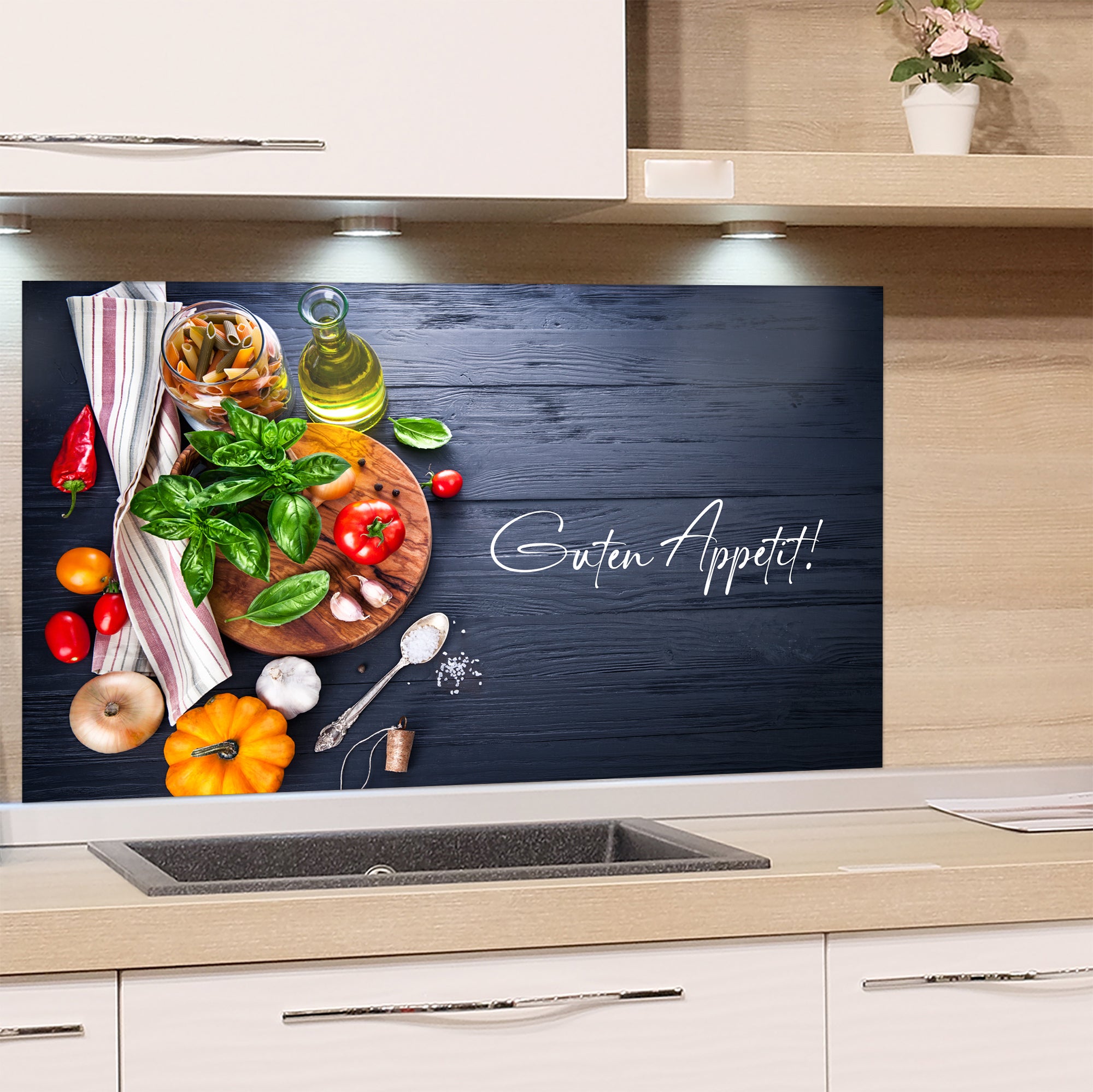 Spritzschutz Guten Appetit! - Für kulinarische Freude in deiner Küche