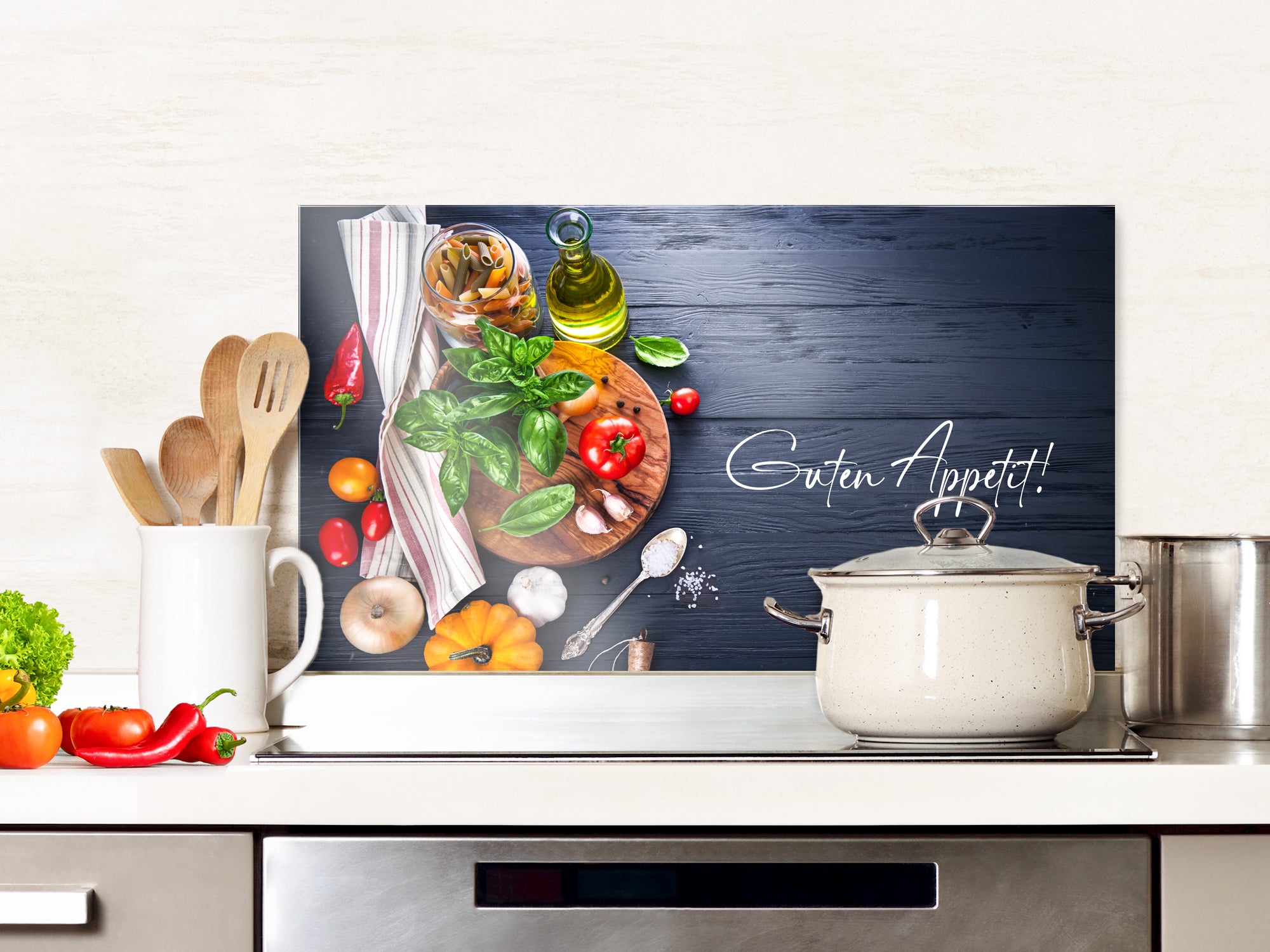 Spritzschutz Guten Appetit! - Für kulinarische Freude in deiner Küche