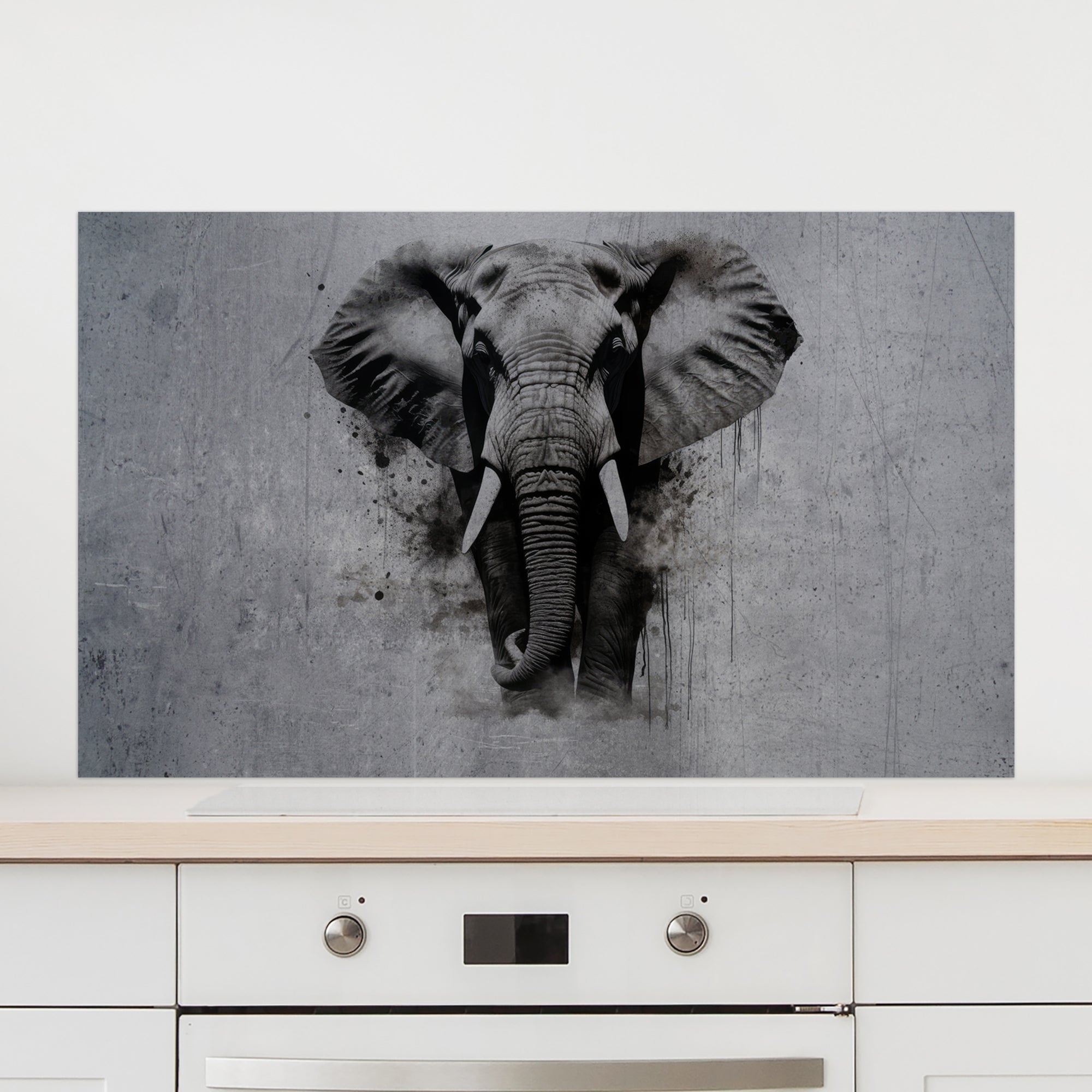 Spritzschutz Elefant