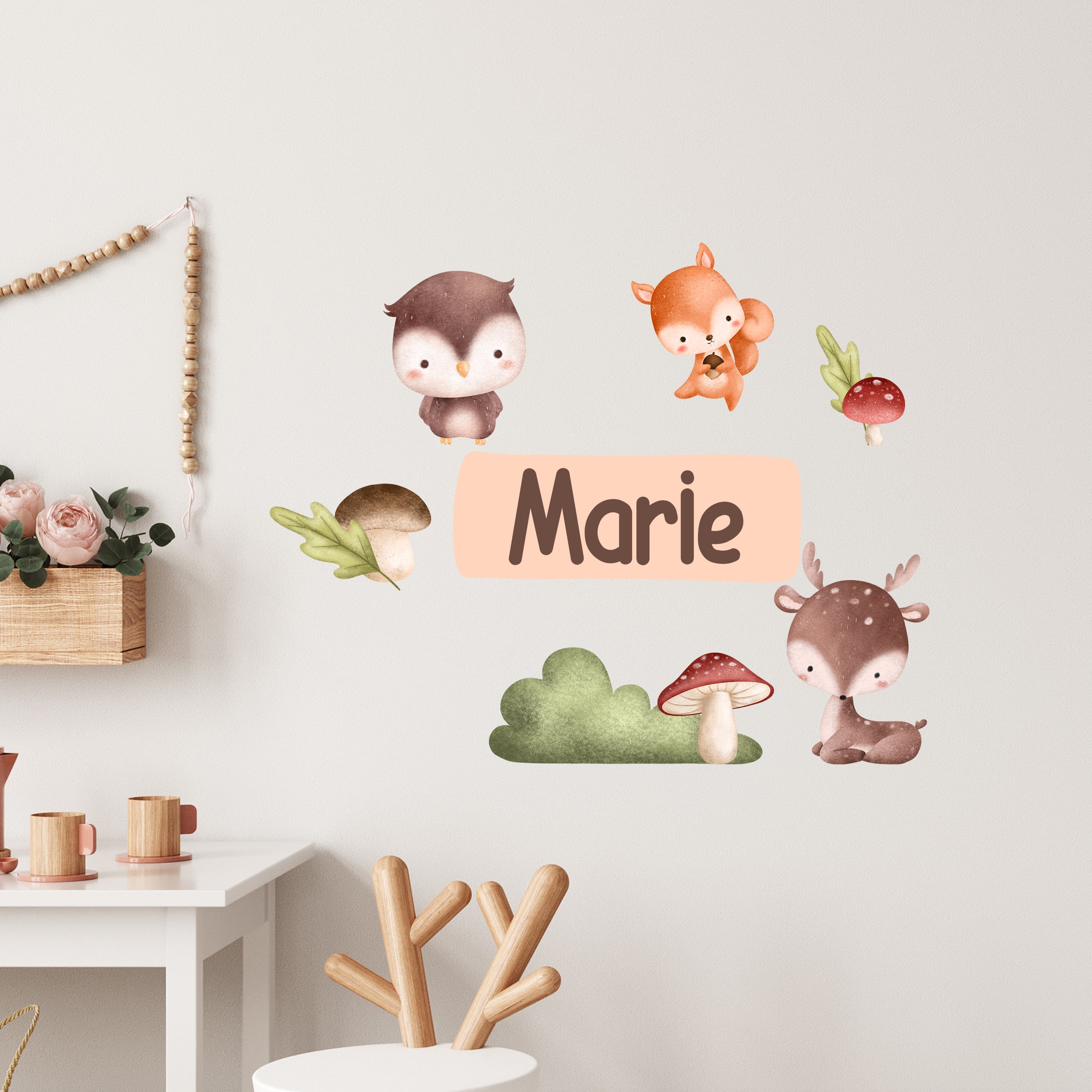 Wandtattoo Waldtiere