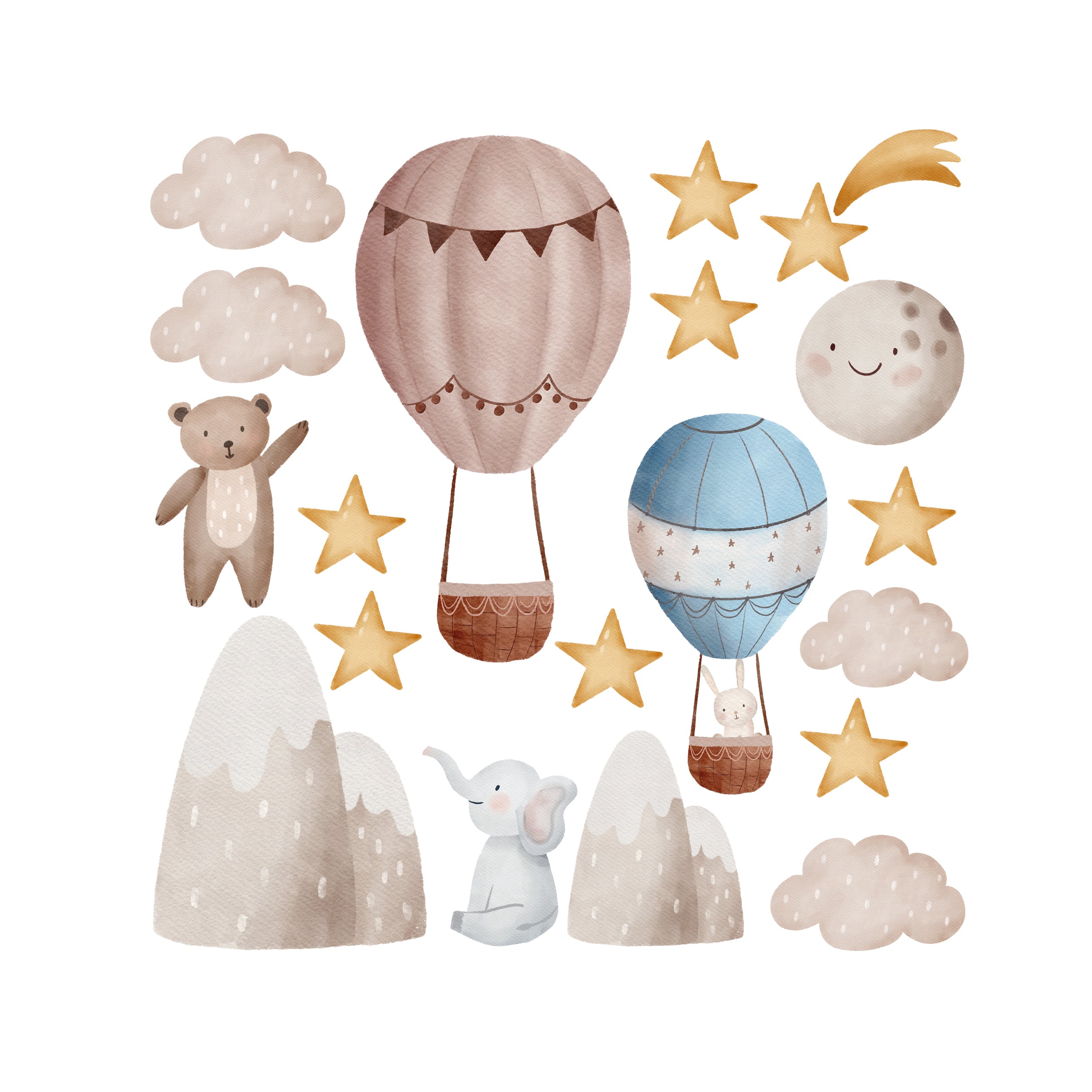 Wandtattoo Kinderzimmer mit Luftballons