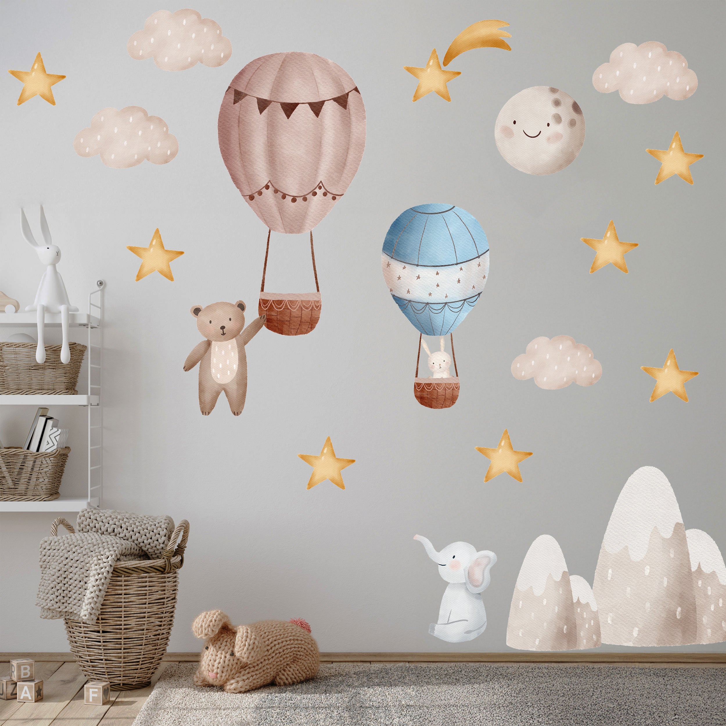 Wandtattoo Kinderzimmer mit Luftballons