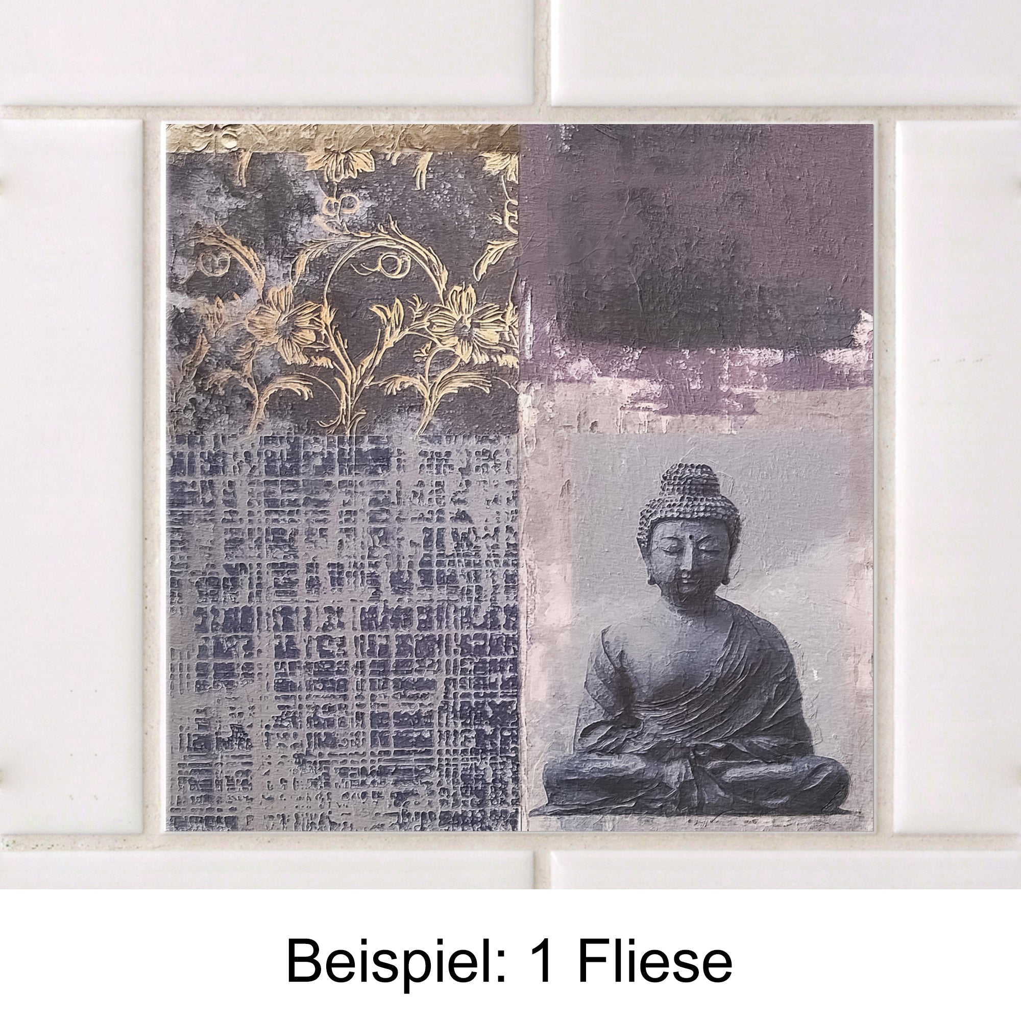 Fliesenaufkleber mit abstraktem Design