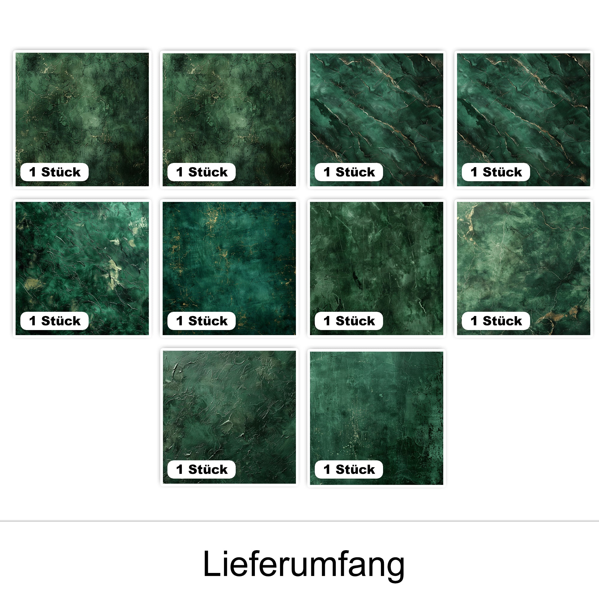 Fliesenfolie Grüner Marmor